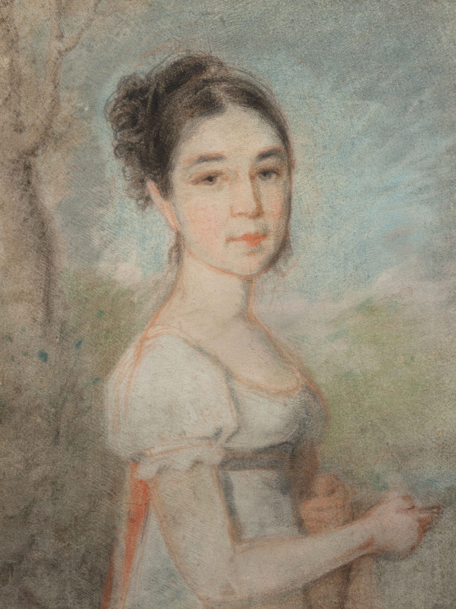 Портрет Е.А. Балкашиной, Alexey Venetsianov, 1820-1821