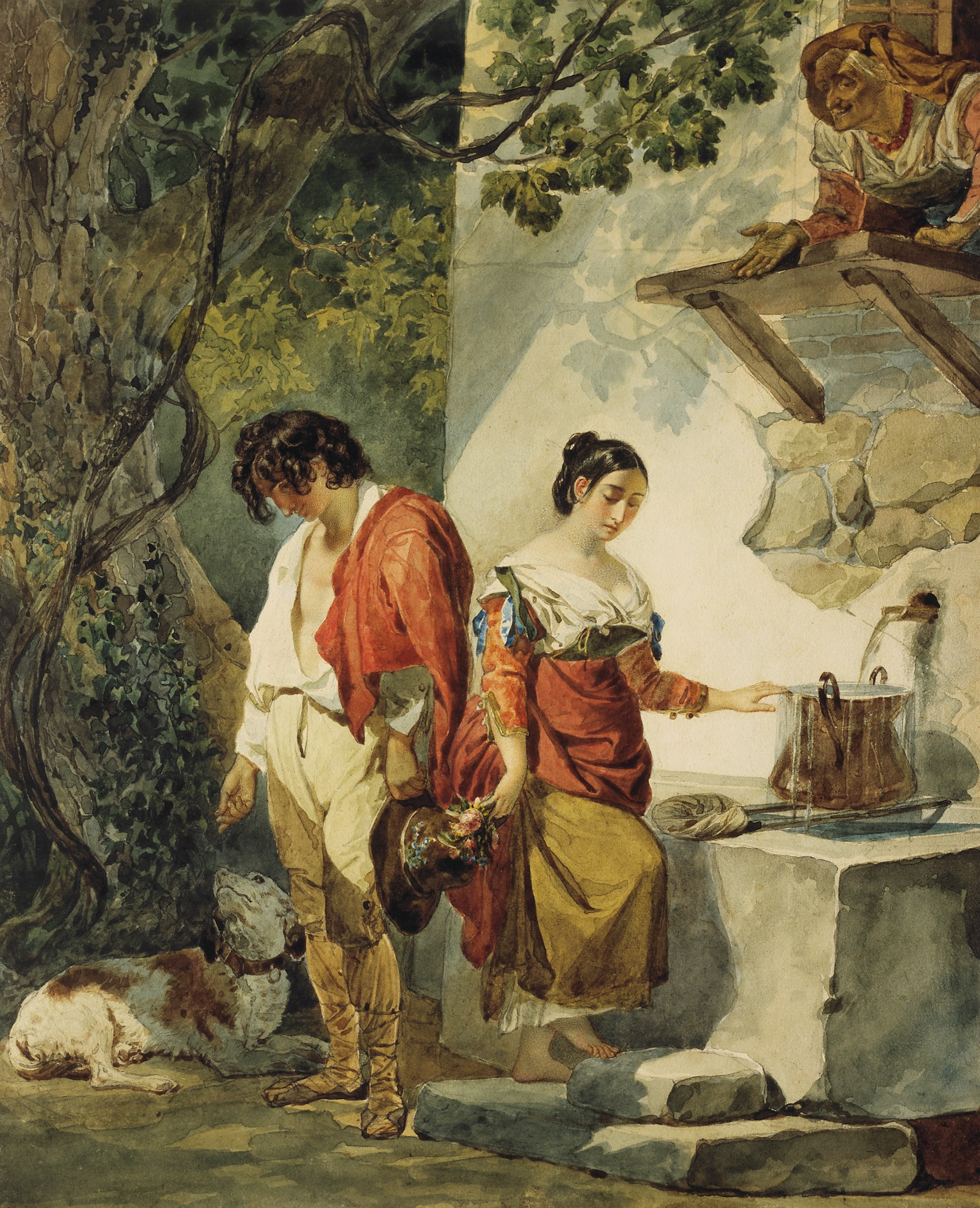 Прерванное свидание, Karl Bryullov, 1827-1830