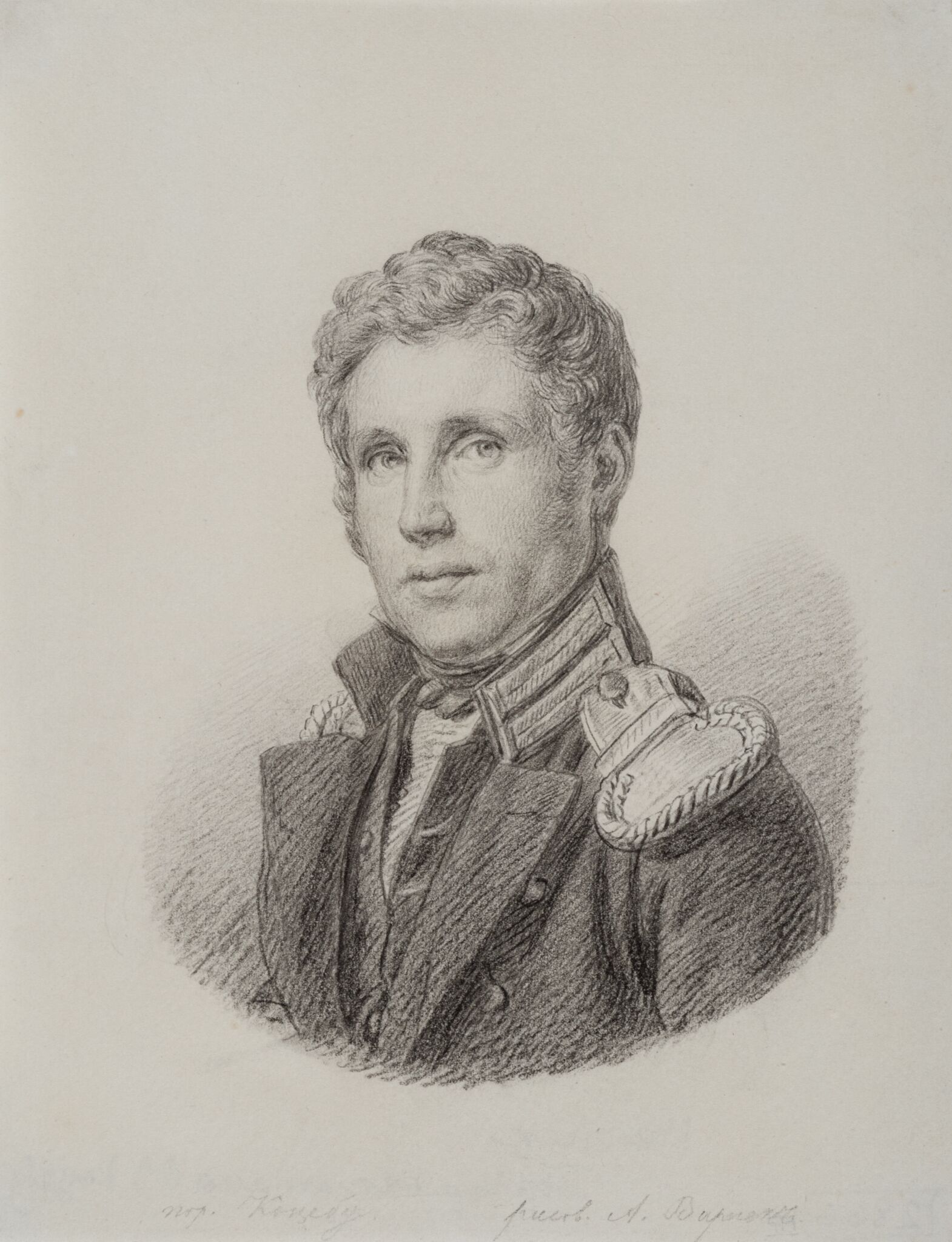 Портрет О.Е. Коцебу, Alexander Varnek, 1819