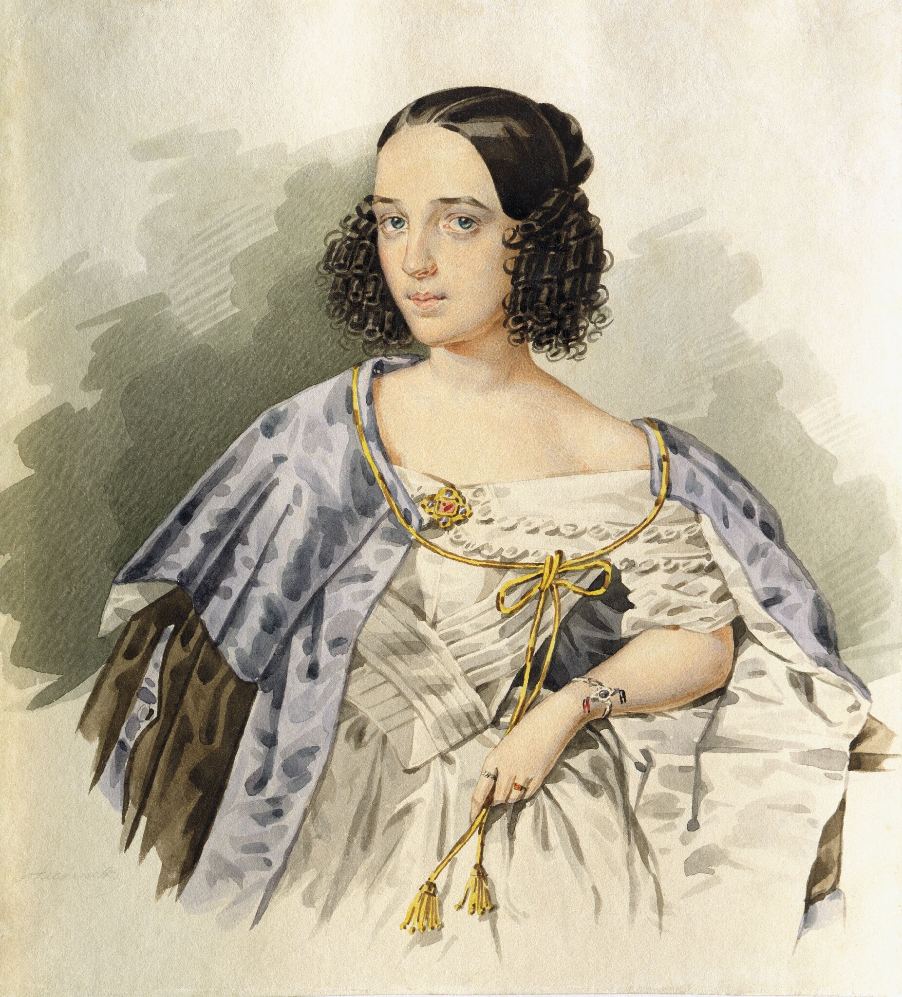 Портрет В.Н. Асенковой, I. Alekseyev, 1839-1840
