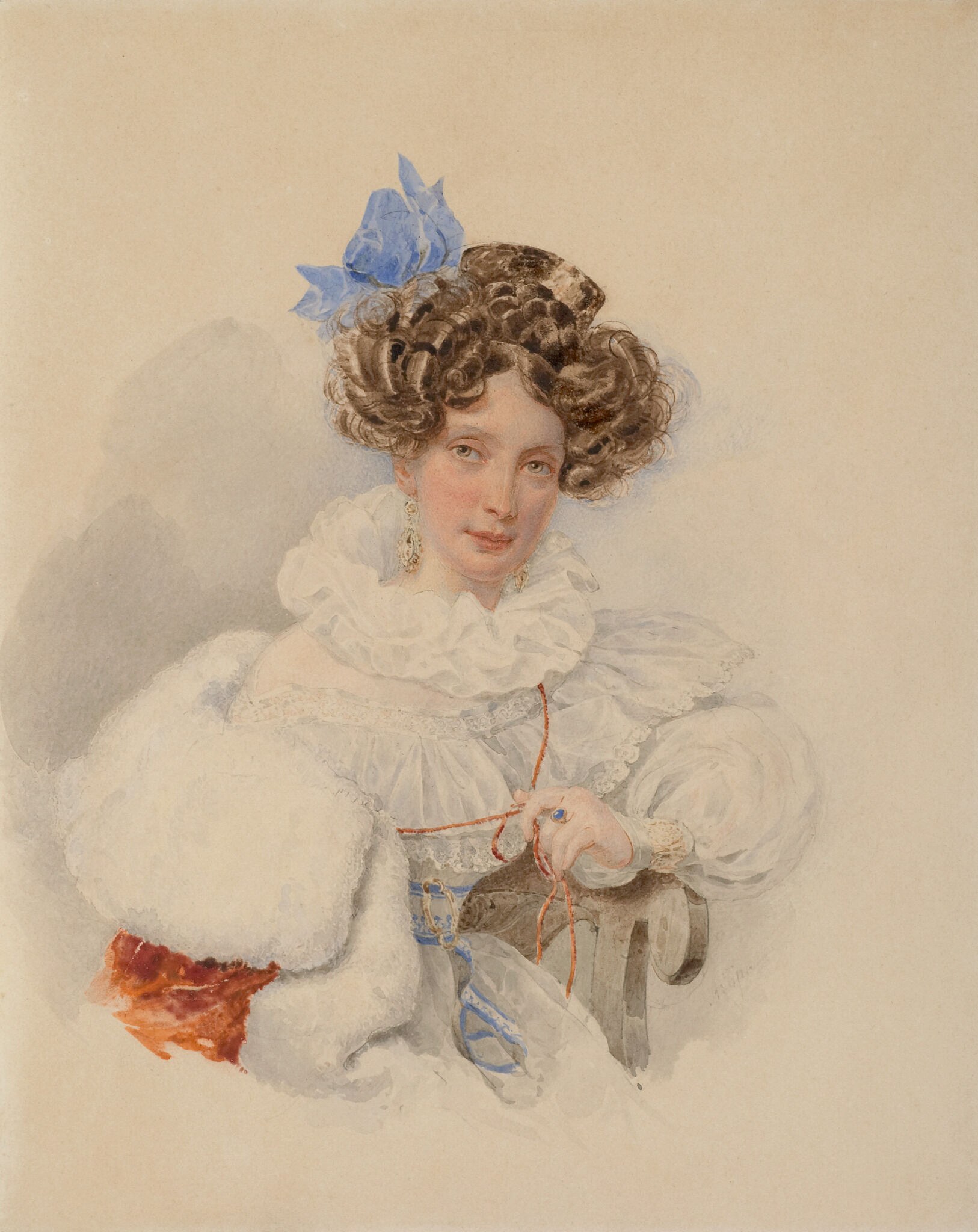 Портрет Е.П. Бакуниной, Alexander Brullov, no later than 1832