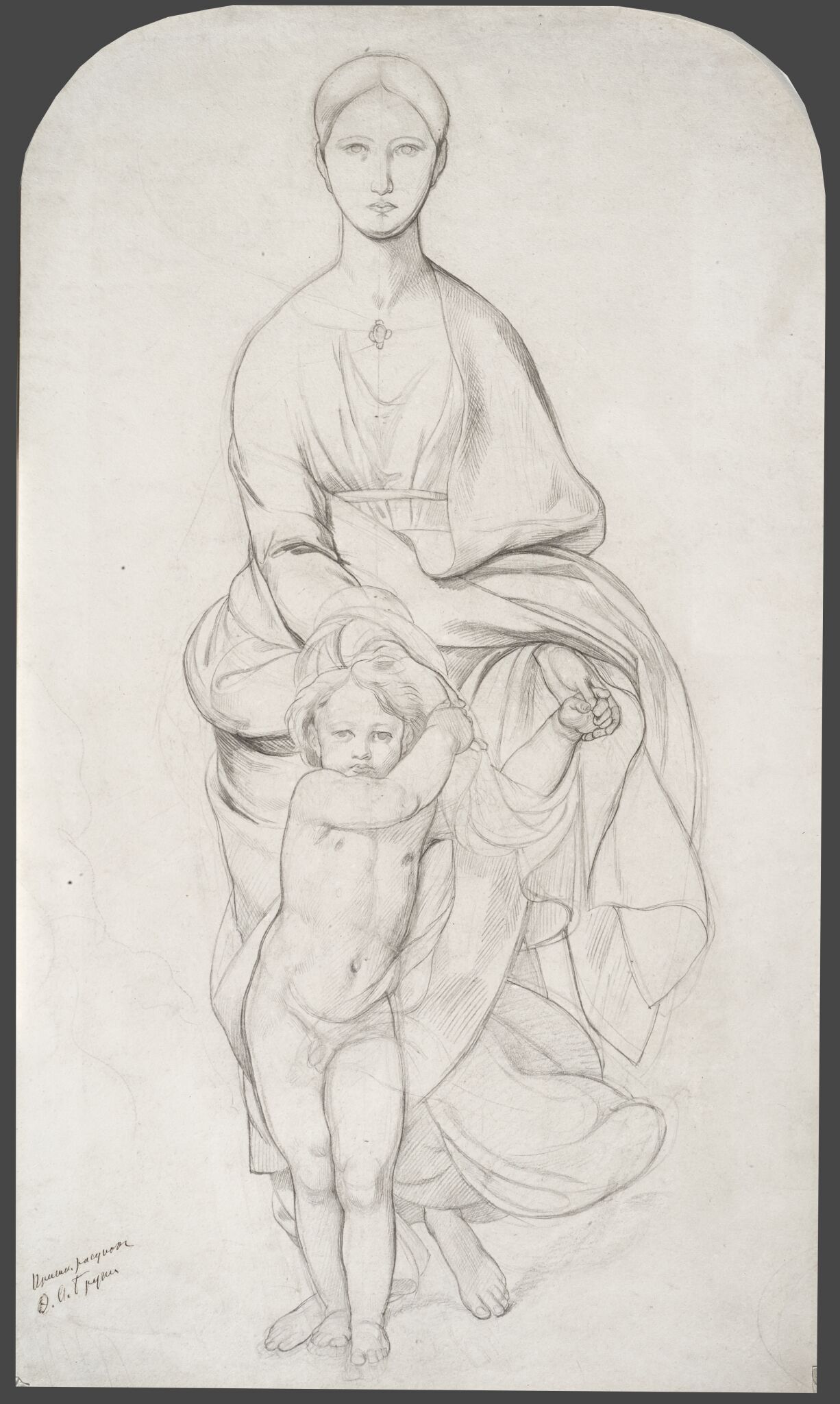 Богоматерь с Младенцем, Fyodor Bruni, early 1840s