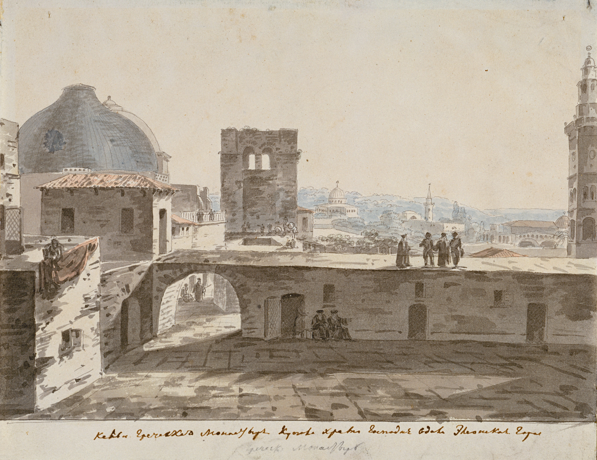 Греческий монастырь в Иерусалиме, Maxim Vorobiev, 1820