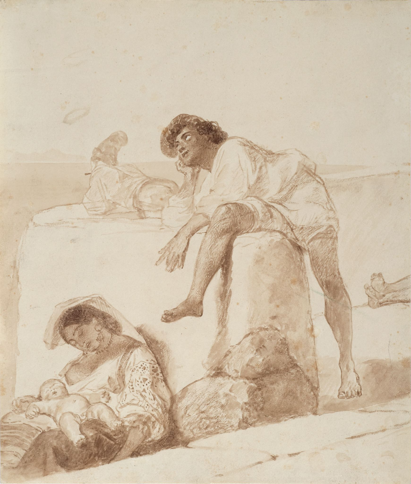 В полдень, Karl Bryullov, 1852