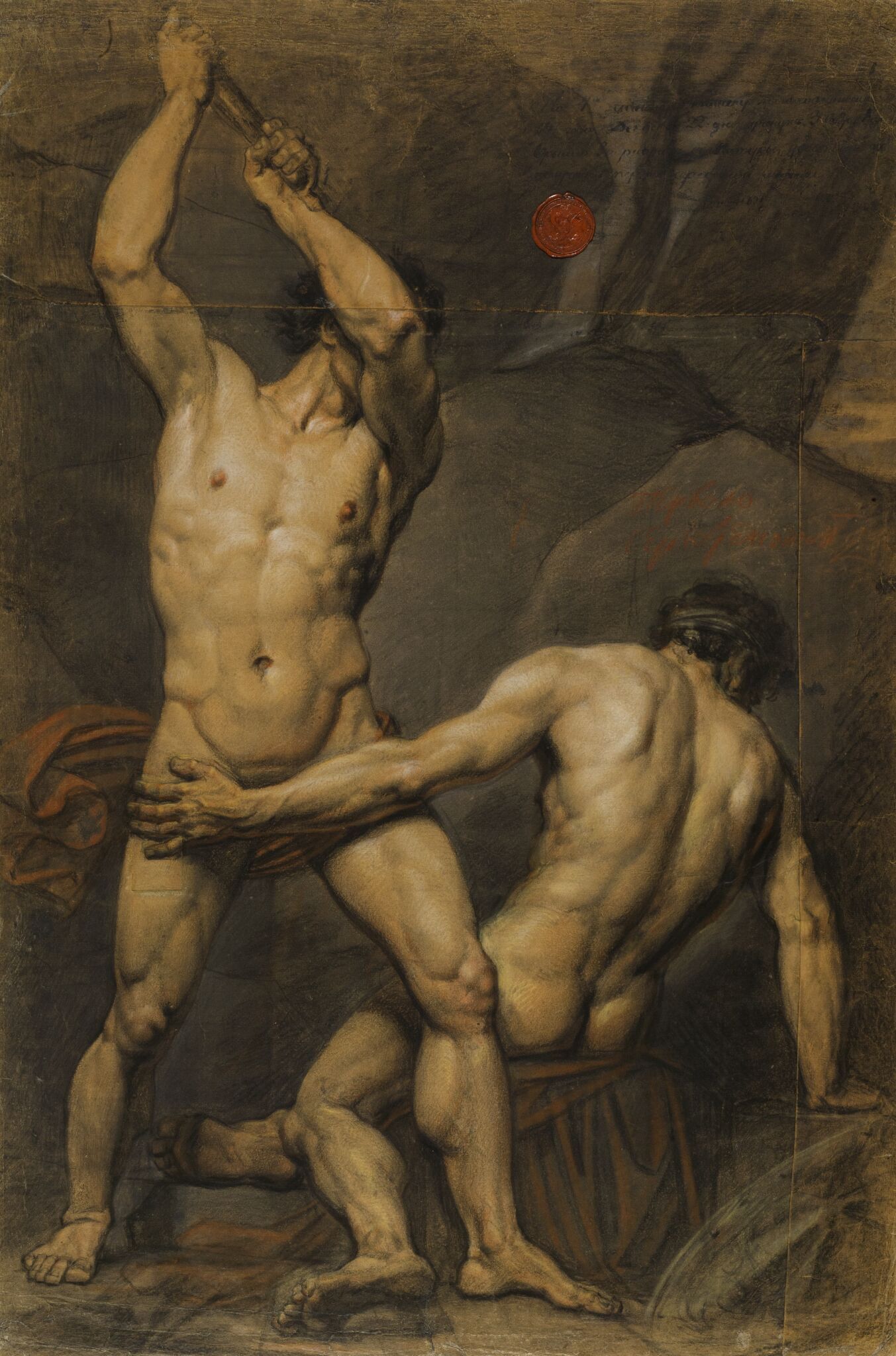 Натурщики, Karl Bryullov, 1817