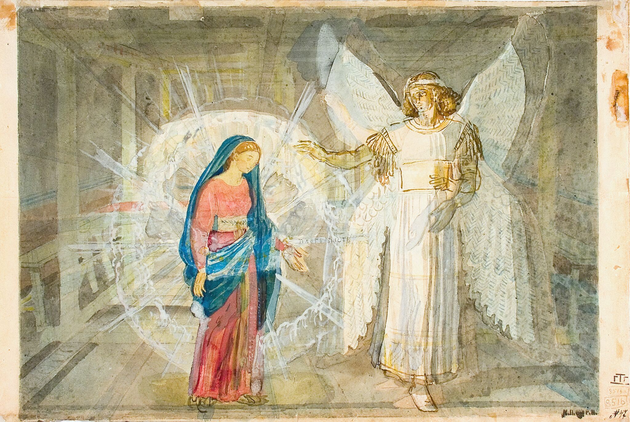Благовещение, Alexander Ivanov, late 1840s – 1858