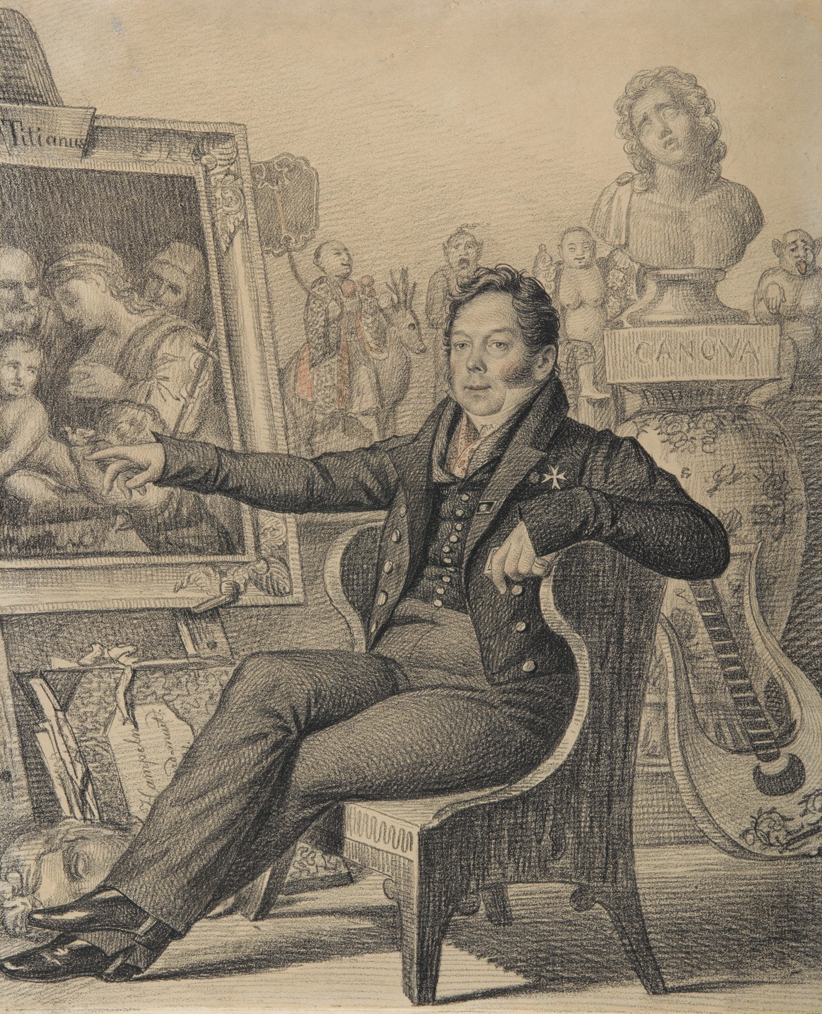 Портрет князя Н.И. Дондукова-Корсакова , Karl Hampeln, 1821