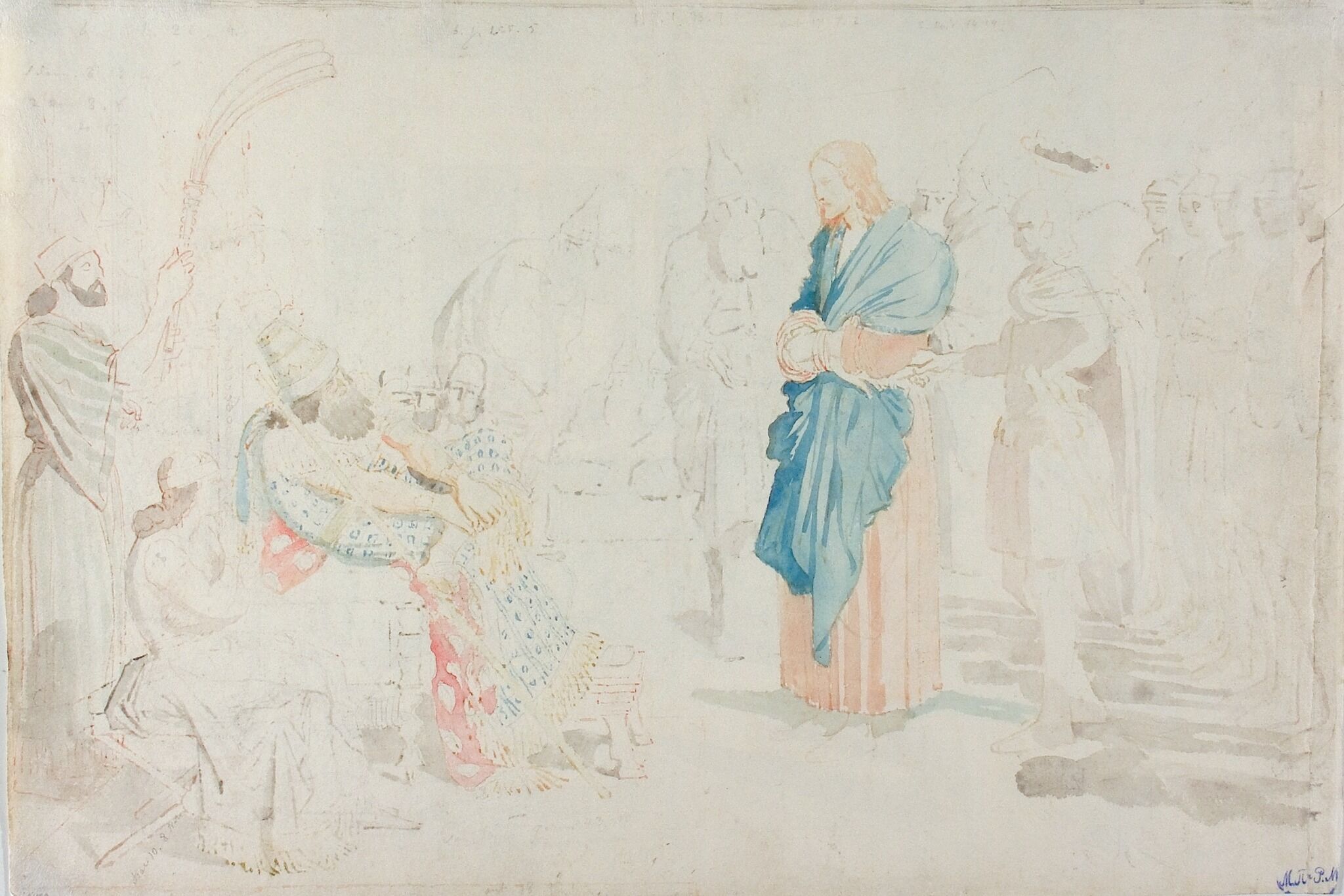Христос перед Иродом, Alexander Ivanov, late 1840s – 1858