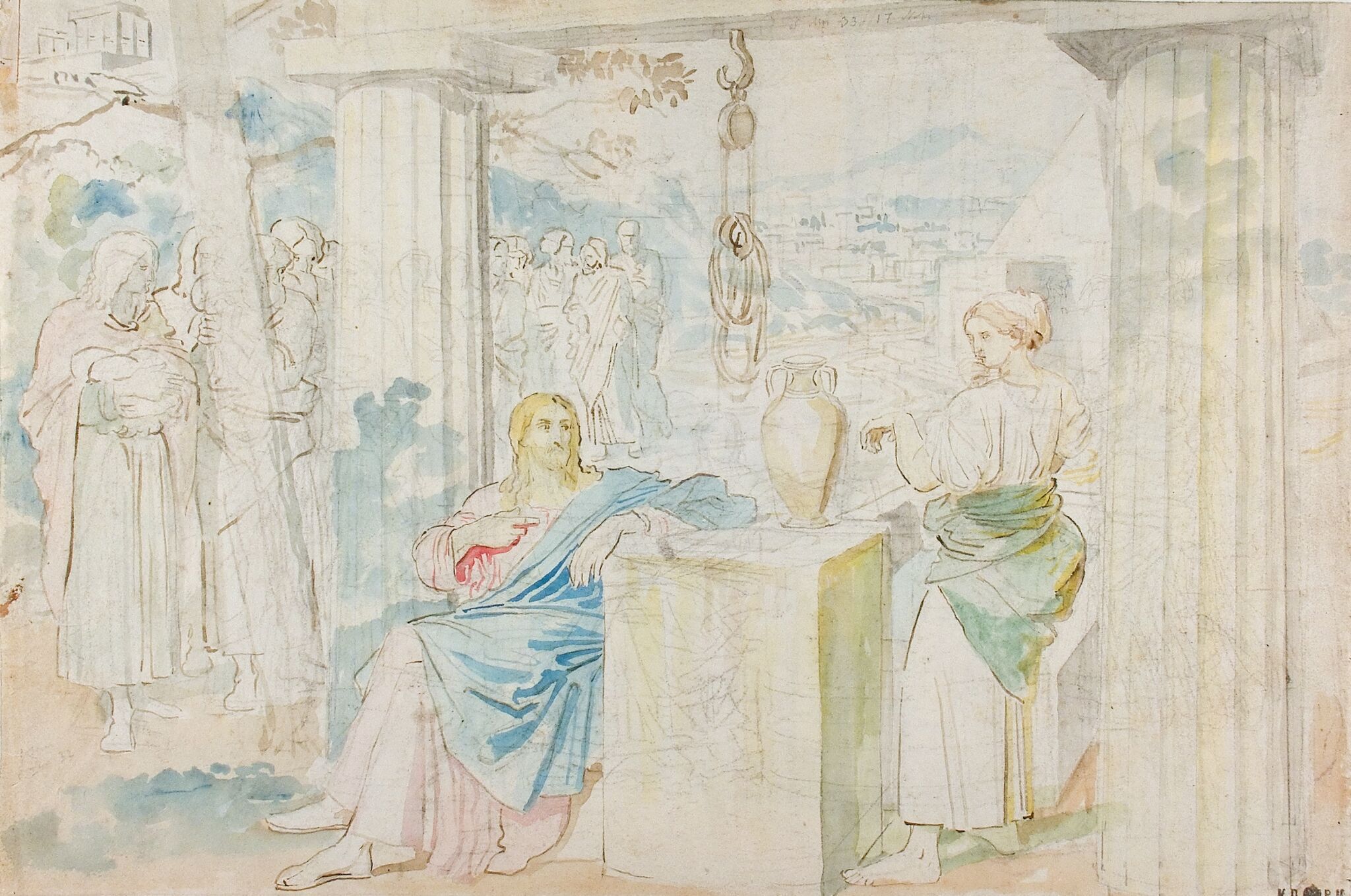 Христос и самарянка, Alexander Ivanov, late 1840s – 1858