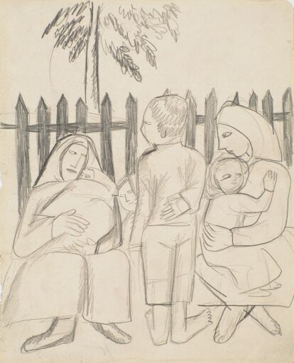 Женщины с детьми. Эскиз к картине «Еврейская семья» (Кёльн)