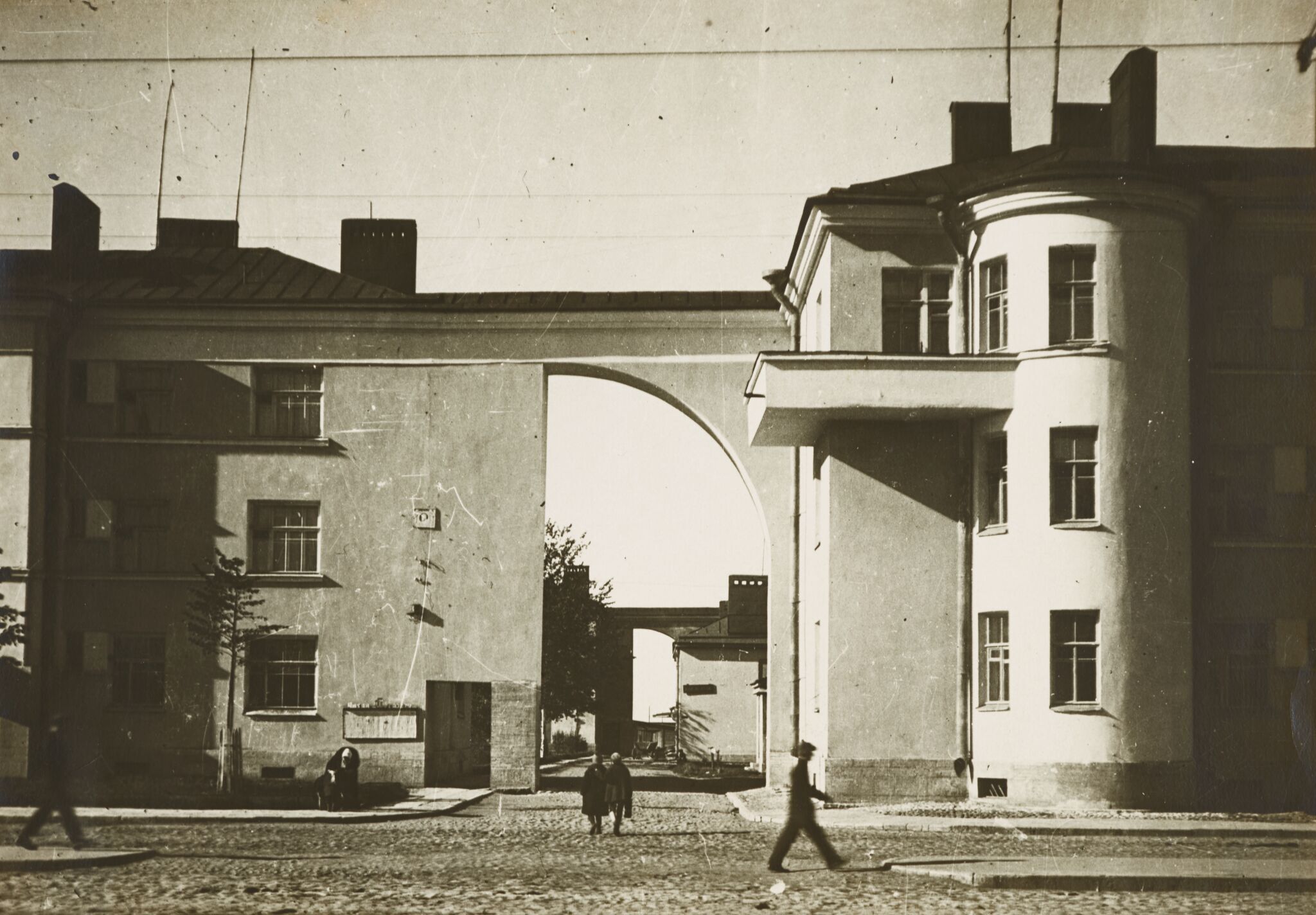 Фотография. Жилой массив «Серафимовский участок». Вид двора. Ленинград, Leonid Andreevsky, 1934