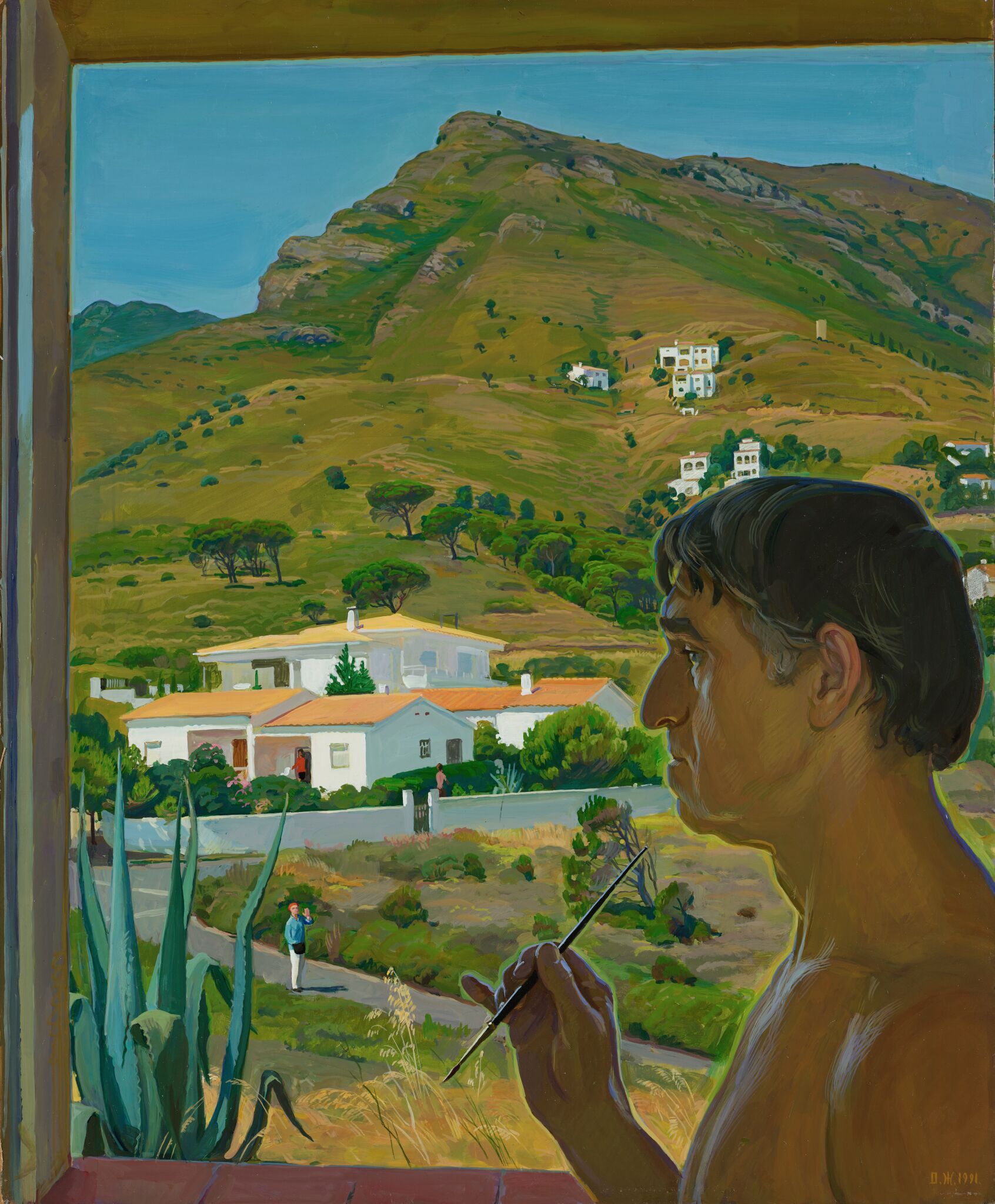 Автопортрет в Испании, Dmitri Zhilinsky, 1991