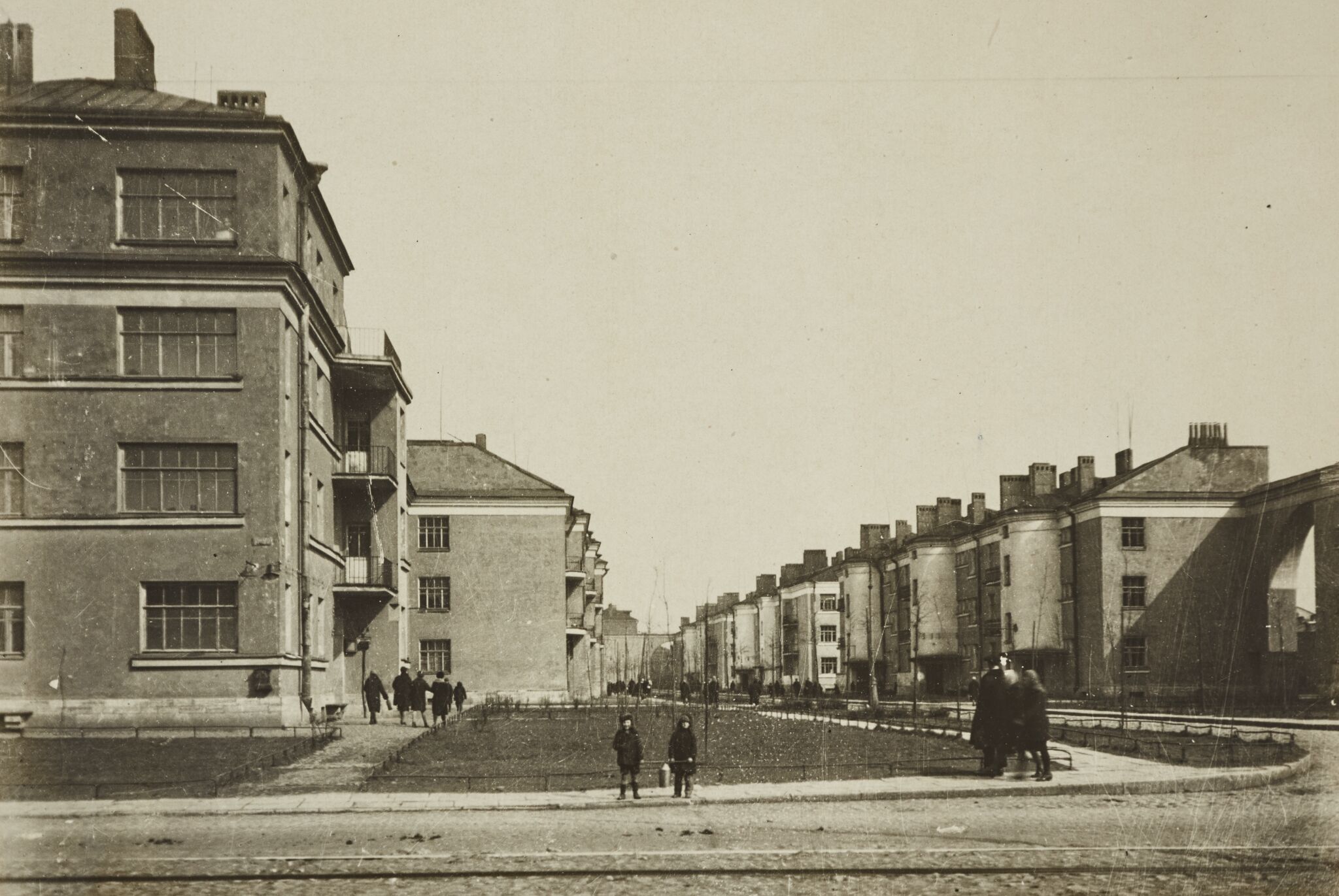 Тракторная улица. Вид с проспекта Стачек. Ленинград, Leonid Andreevsky, 1934