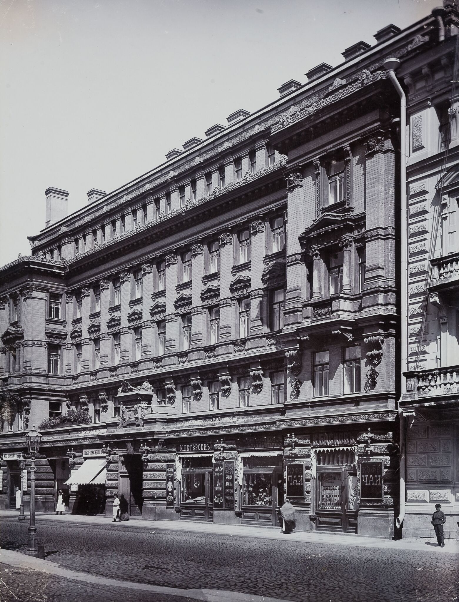 Доходный дом Елисеева на улице Ломоносова, 14. Санкт-Петербург, Karl Bulla, 1904–1906