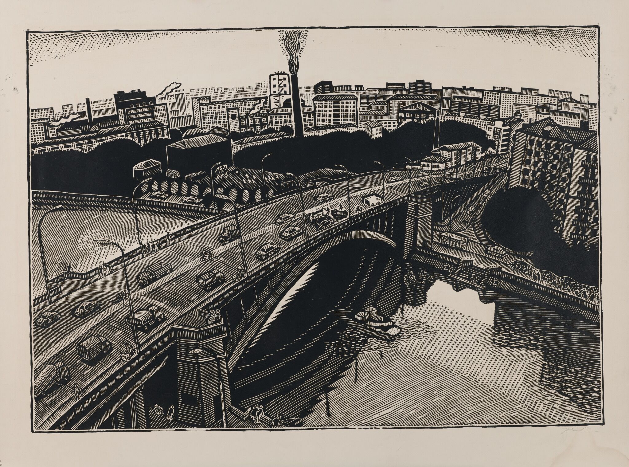 Краснохолмский мост. Авария. Из серии «Москва», Gury Zakharov, 1980