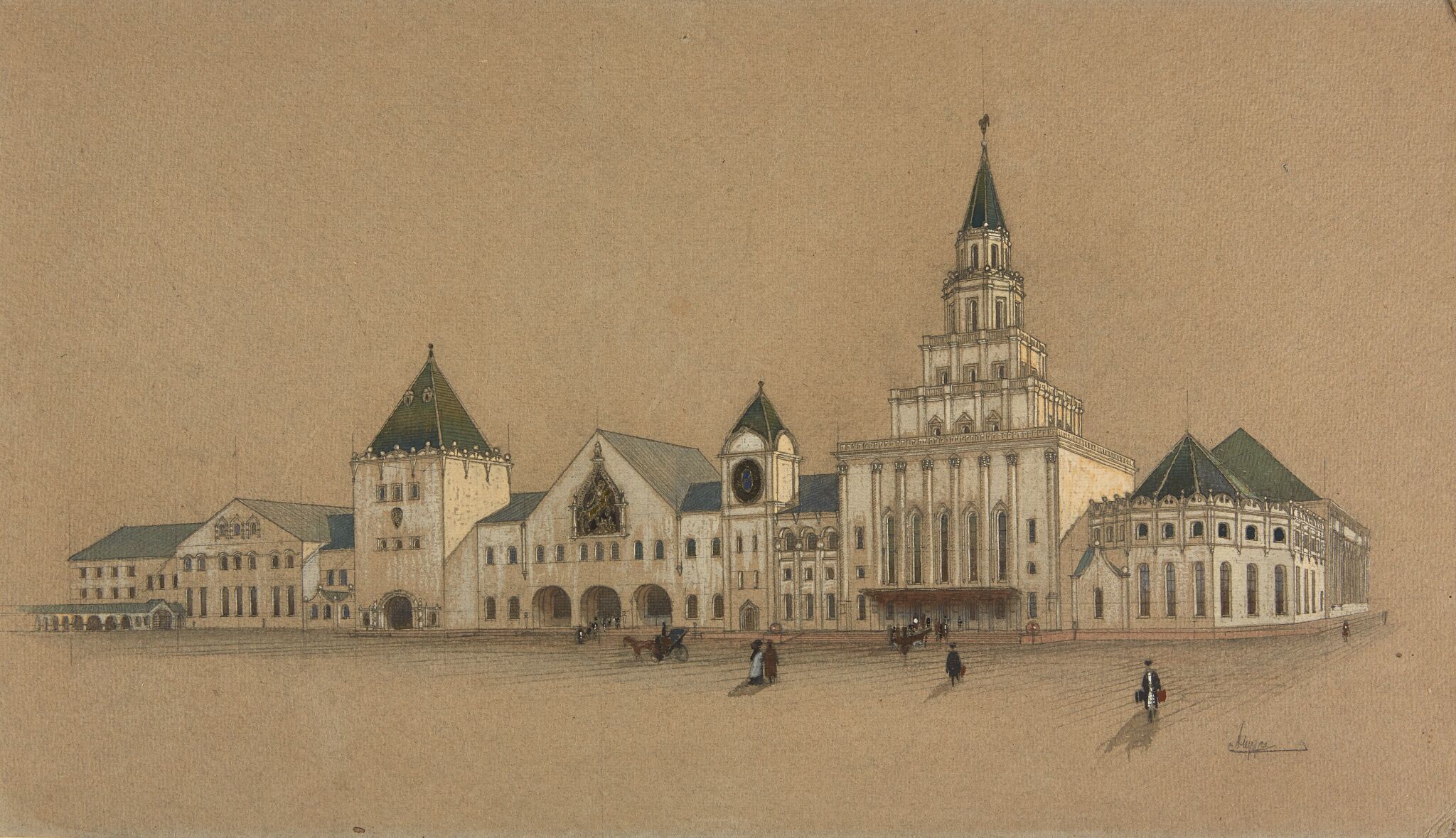 Главный фасад, Alexey Shchusev, 1912