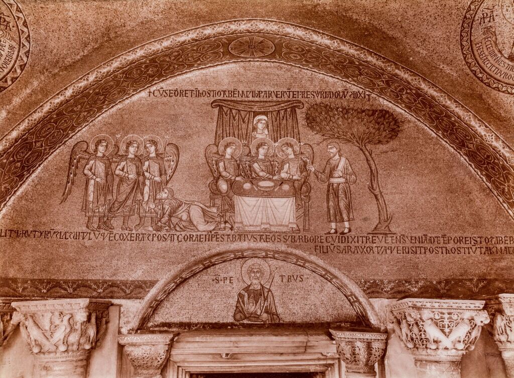 Мозаики в нартексе собора Сан-Марко: сцены из жизни Авраама (Книга Бытия, гл. 18)