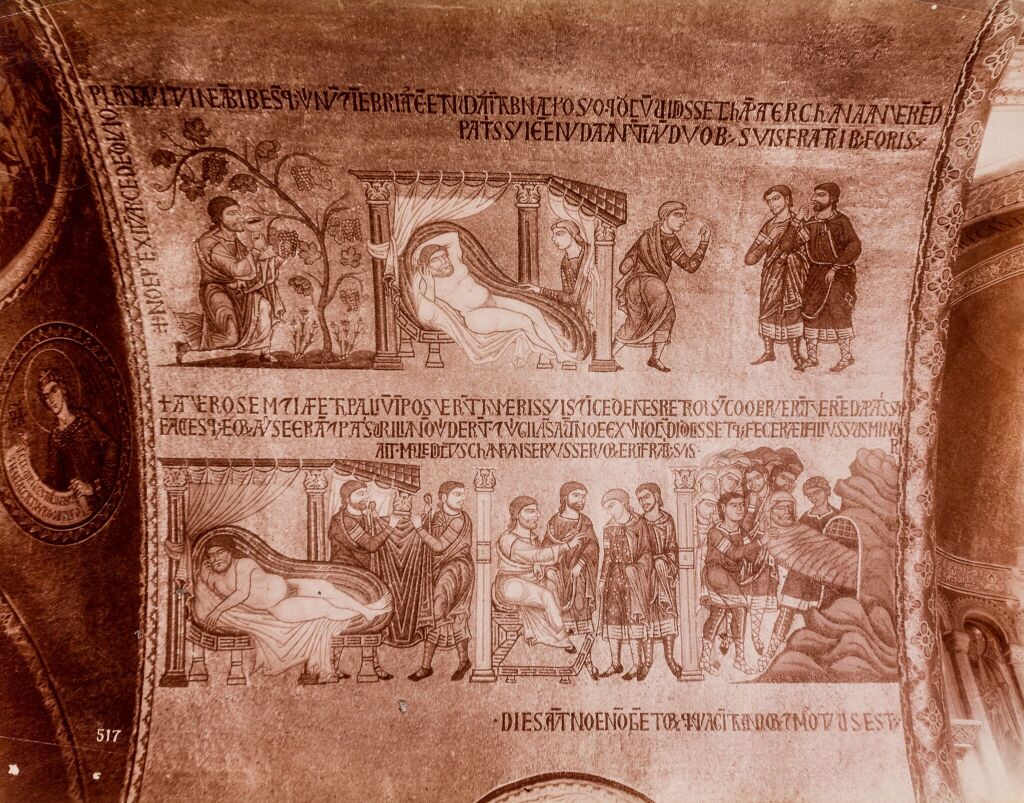 Мозаики в нартексе собора Сан-Марко. Сцены из жизни Ноя: Всемирный потоп. (Книга Бытия, гл. 9)