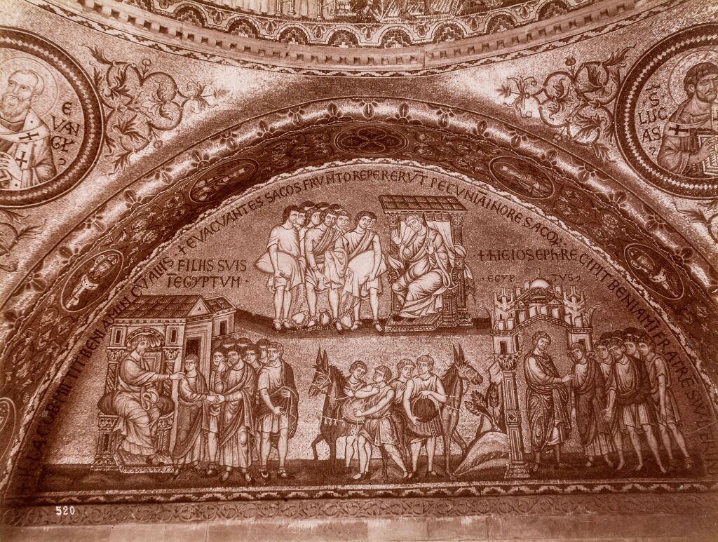 Мозаики в нартексе собора Сан-Марко: сцены из жизни Иосифа (Книга Бытия, гл. 44)