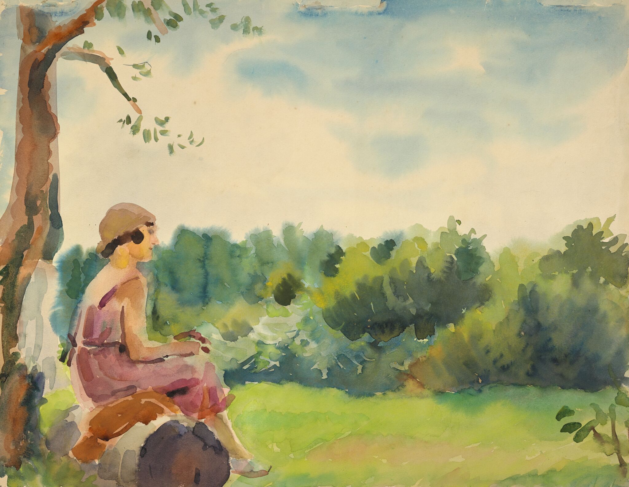 Летний день, Vladimir Grinberg, 1936