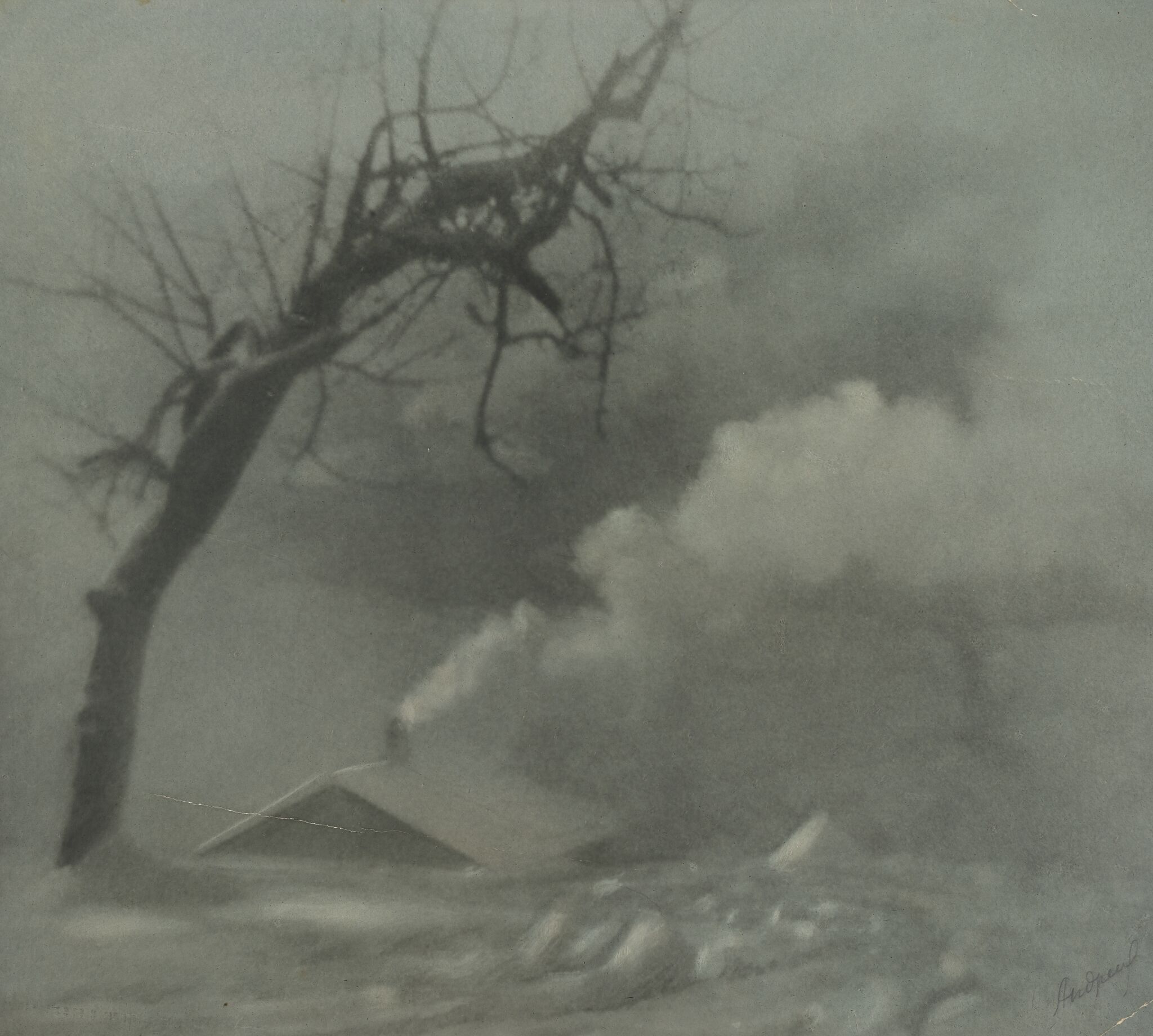 Морозное утро, Nikolay Andreyev, 1920s