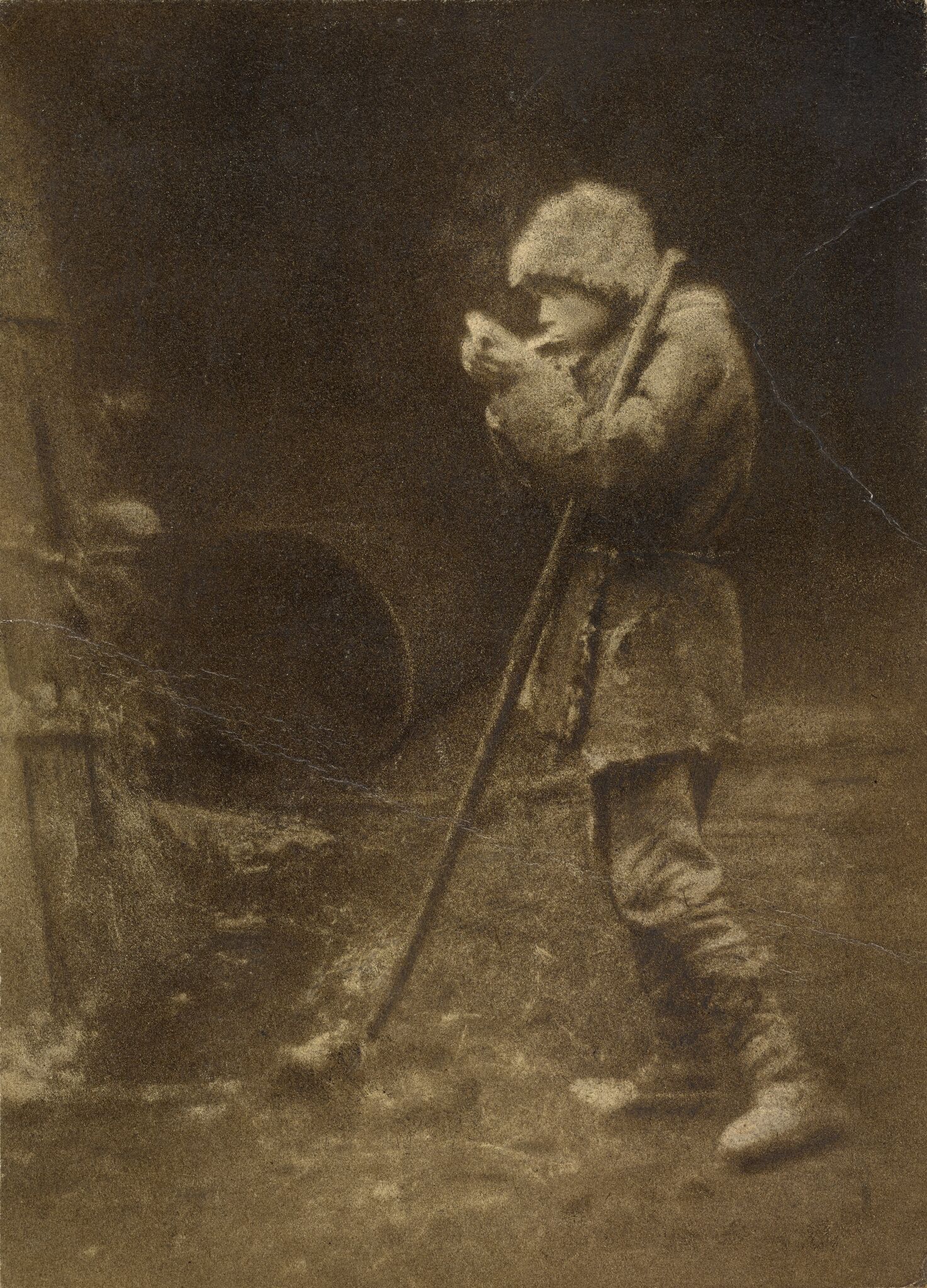 Закурил, Nikolay Andreyev, 1924
