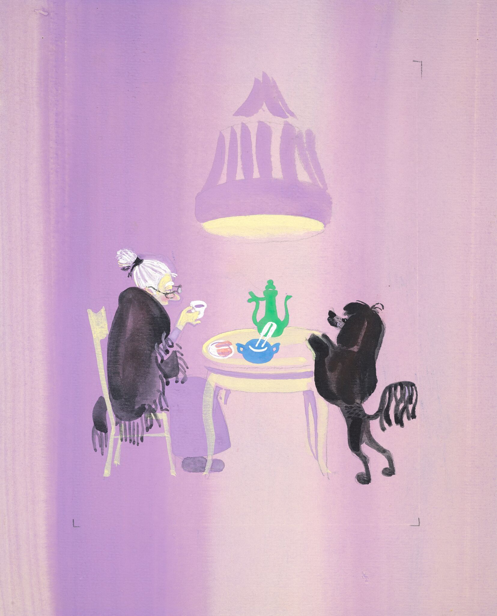 «И был у старушки породистый пес…», Митурич-Хлебников Май, 1976