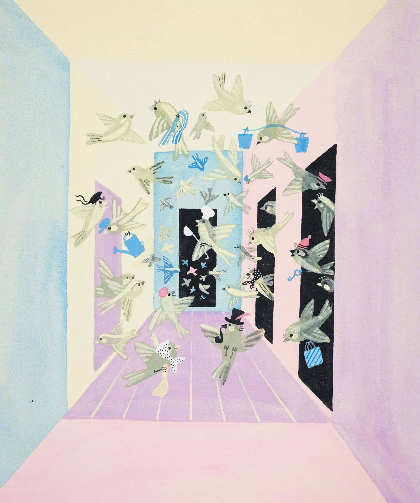 «Жили в квартире…», Митурич-Хлебников Май, 1976