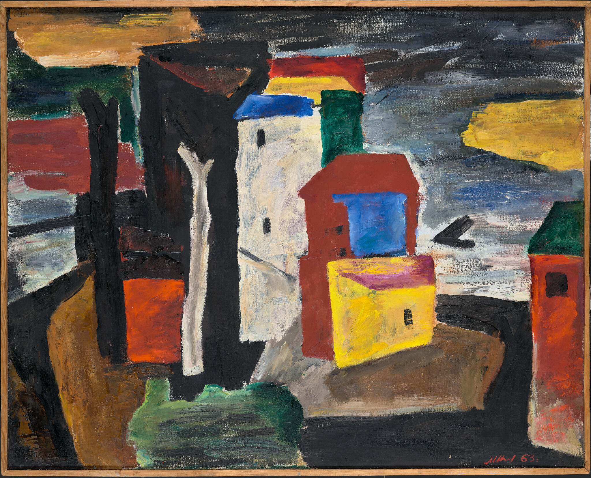Городской пейзаж, Mikhail Nikonov, 1963