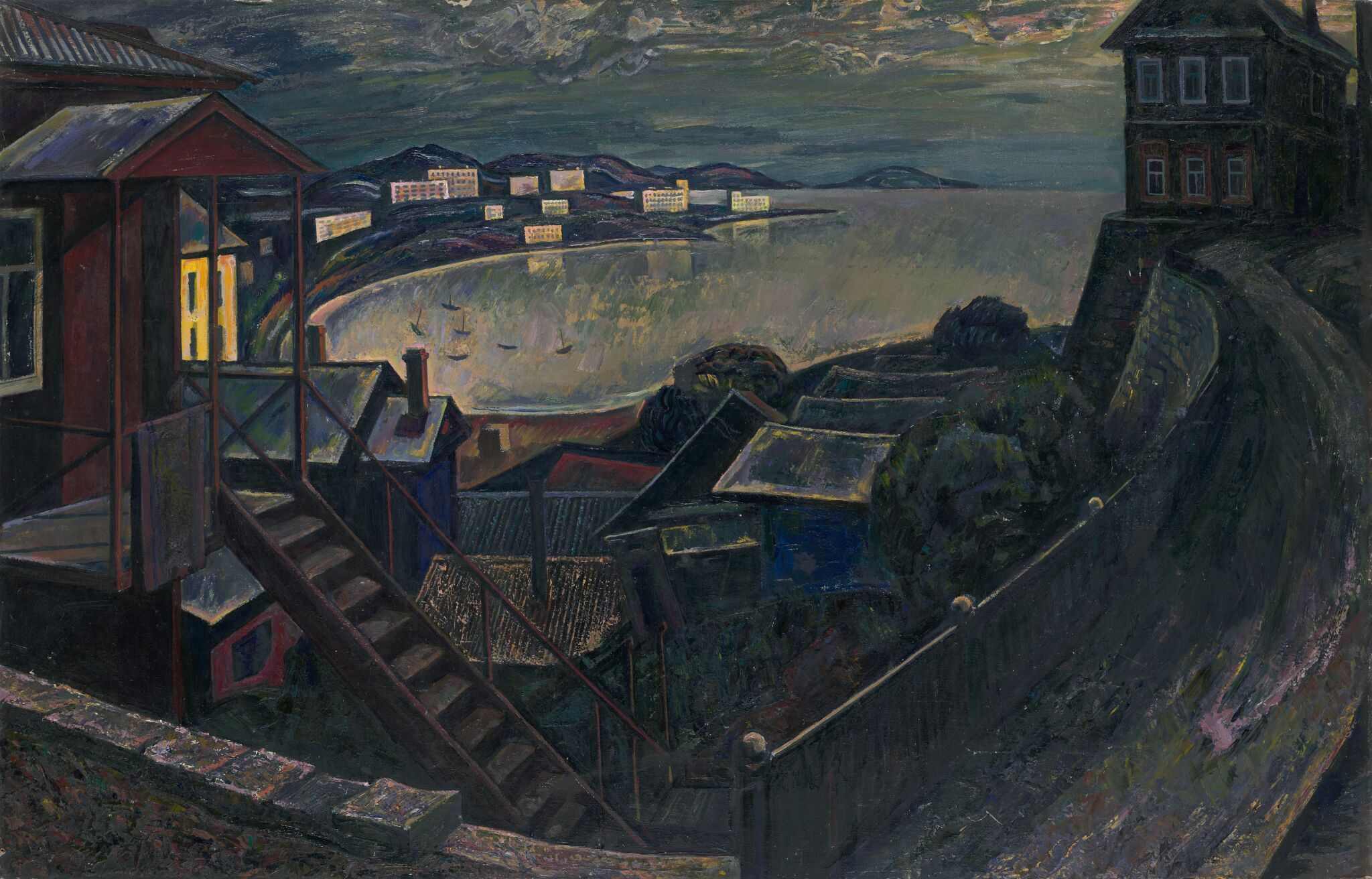 Вечер. Владивосток, Oleg Loshakov, 1966