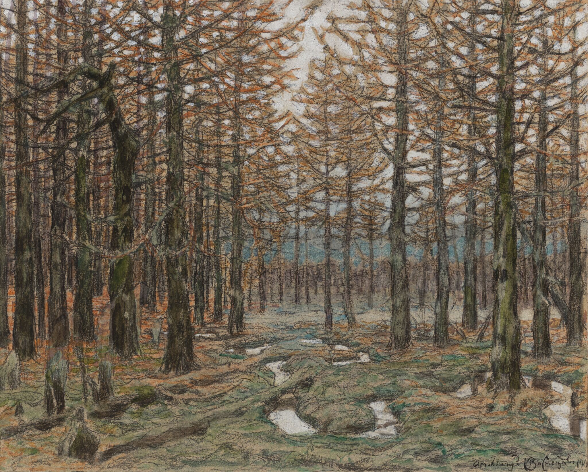 Лиственный лес, Apollinary Vasnetsov, late 19th – early 20th century