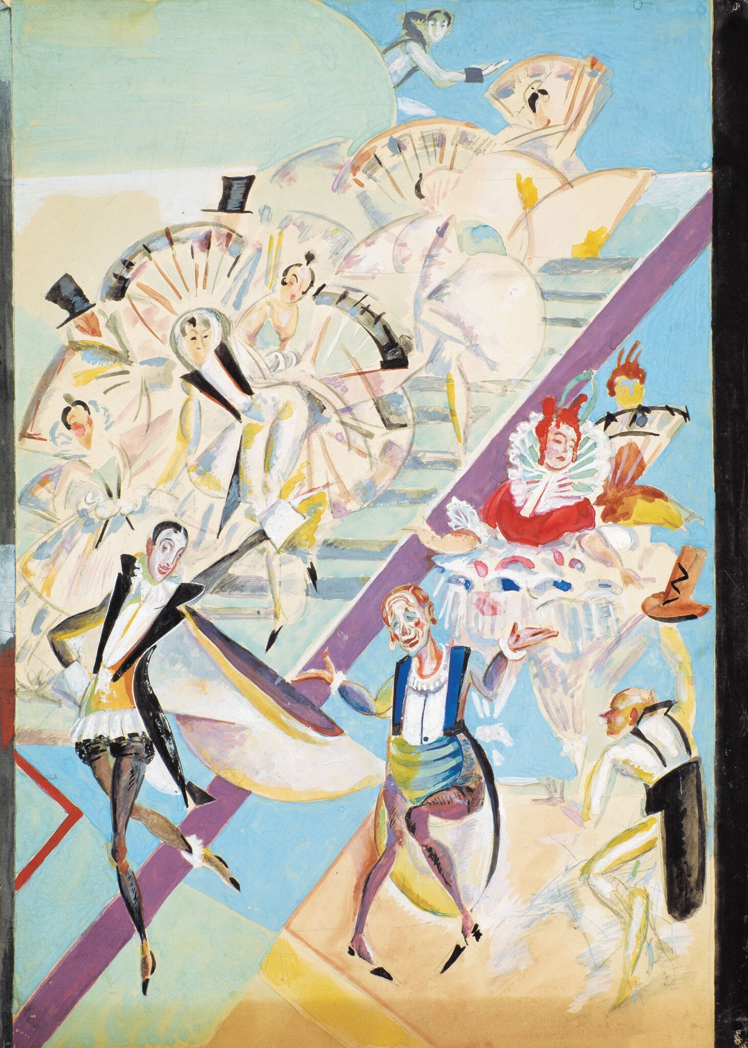 Танцующие, Georgy Yakulov, 1922