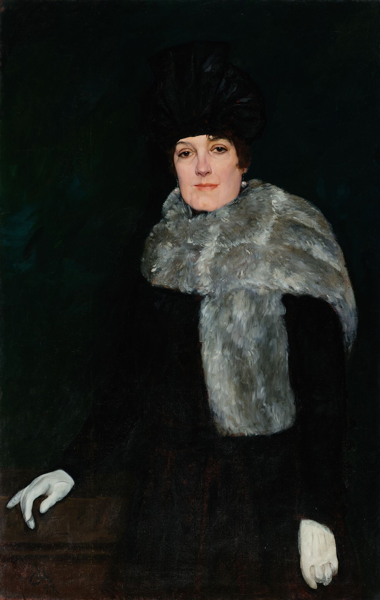 Дама в боа, Sergey Ivanov, 1922
