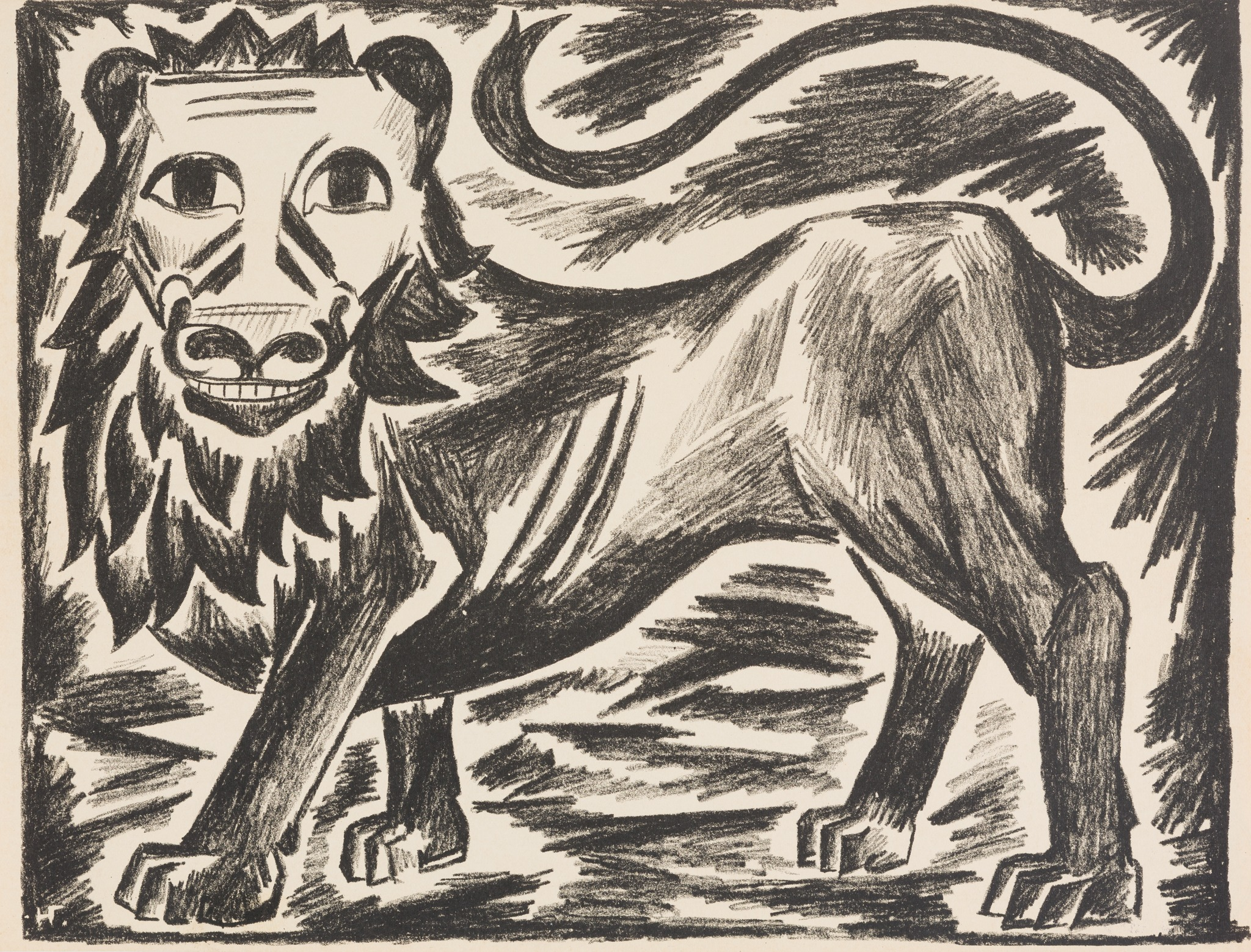 Английский лев, Natalia Goncharova, 1914
