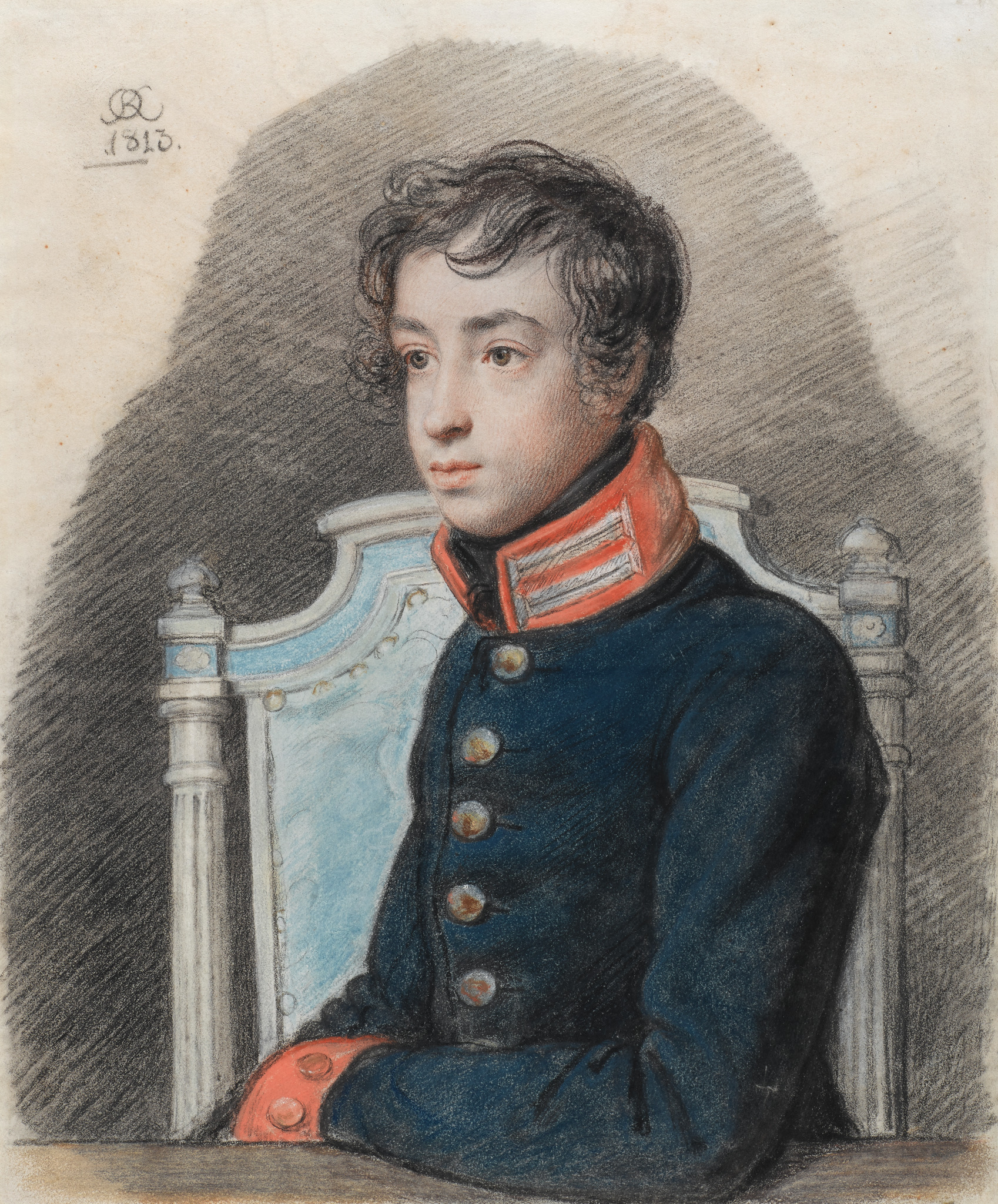 Портрет Александра Павловича Бакунина, Orest Kiprensky, 1813