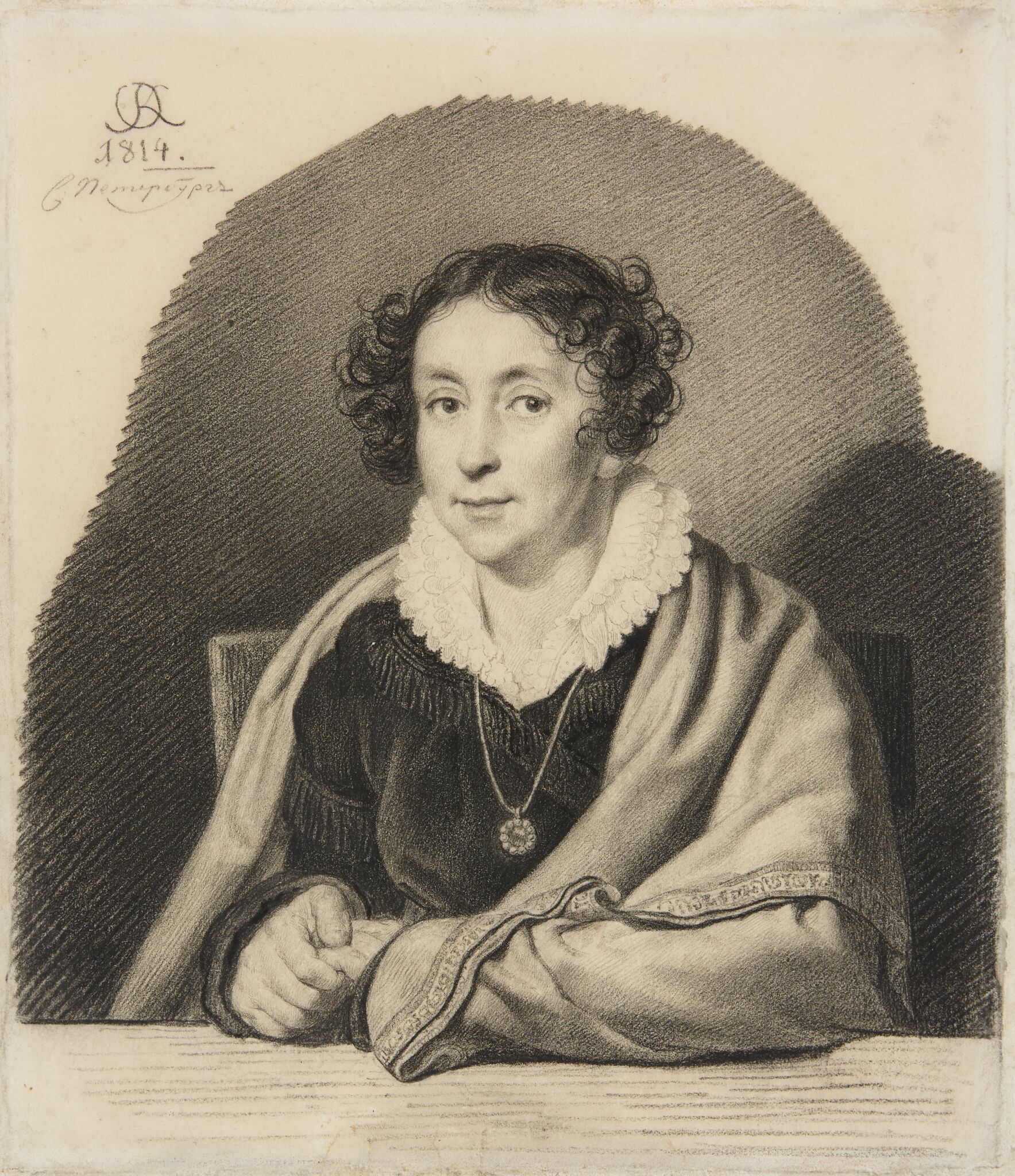 Портрет Т.В. Голицыной, Orest Kiprensky, 1814