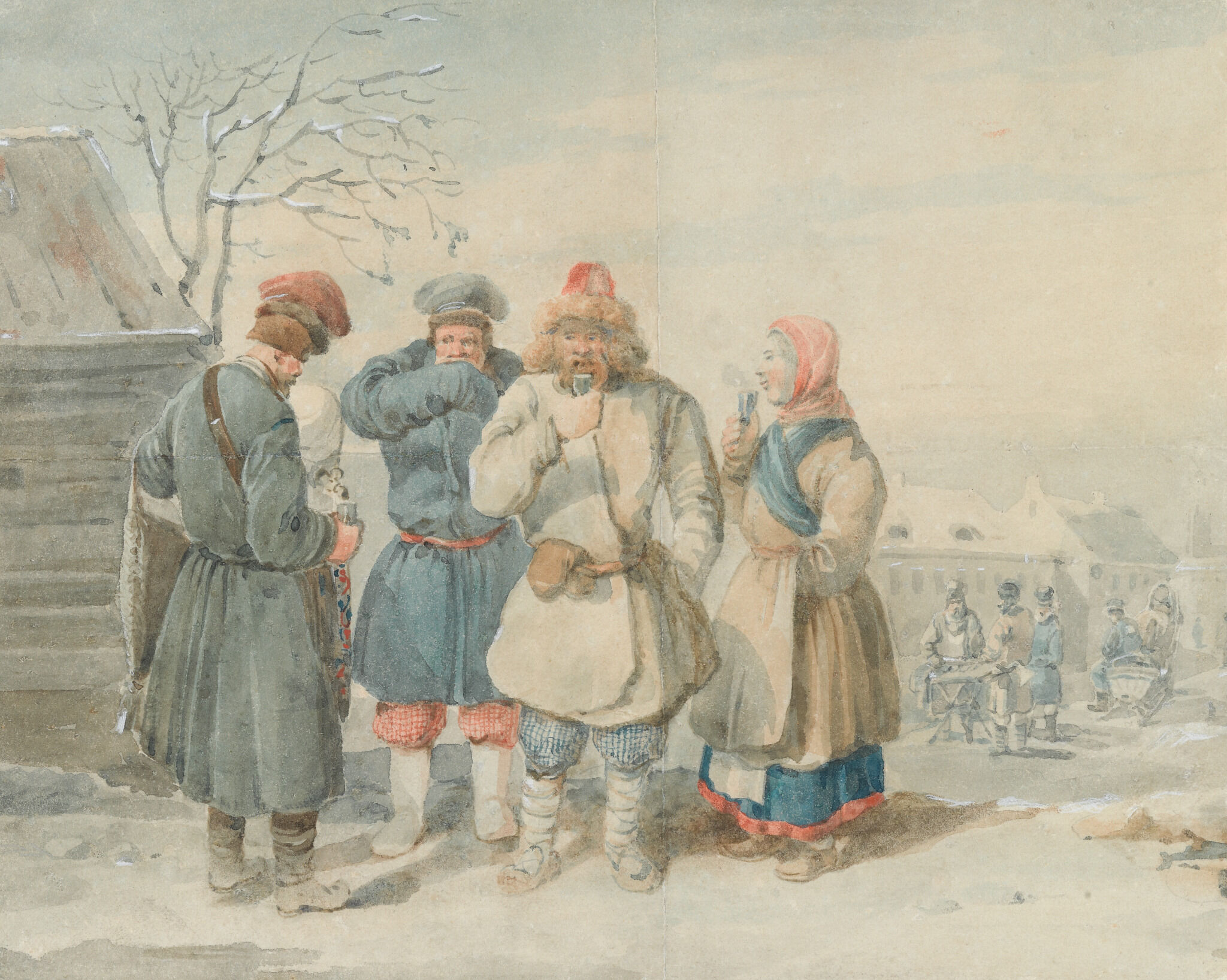 Сбитенщик, Carl Ivanovitch Kollmann, 1830s–1840s