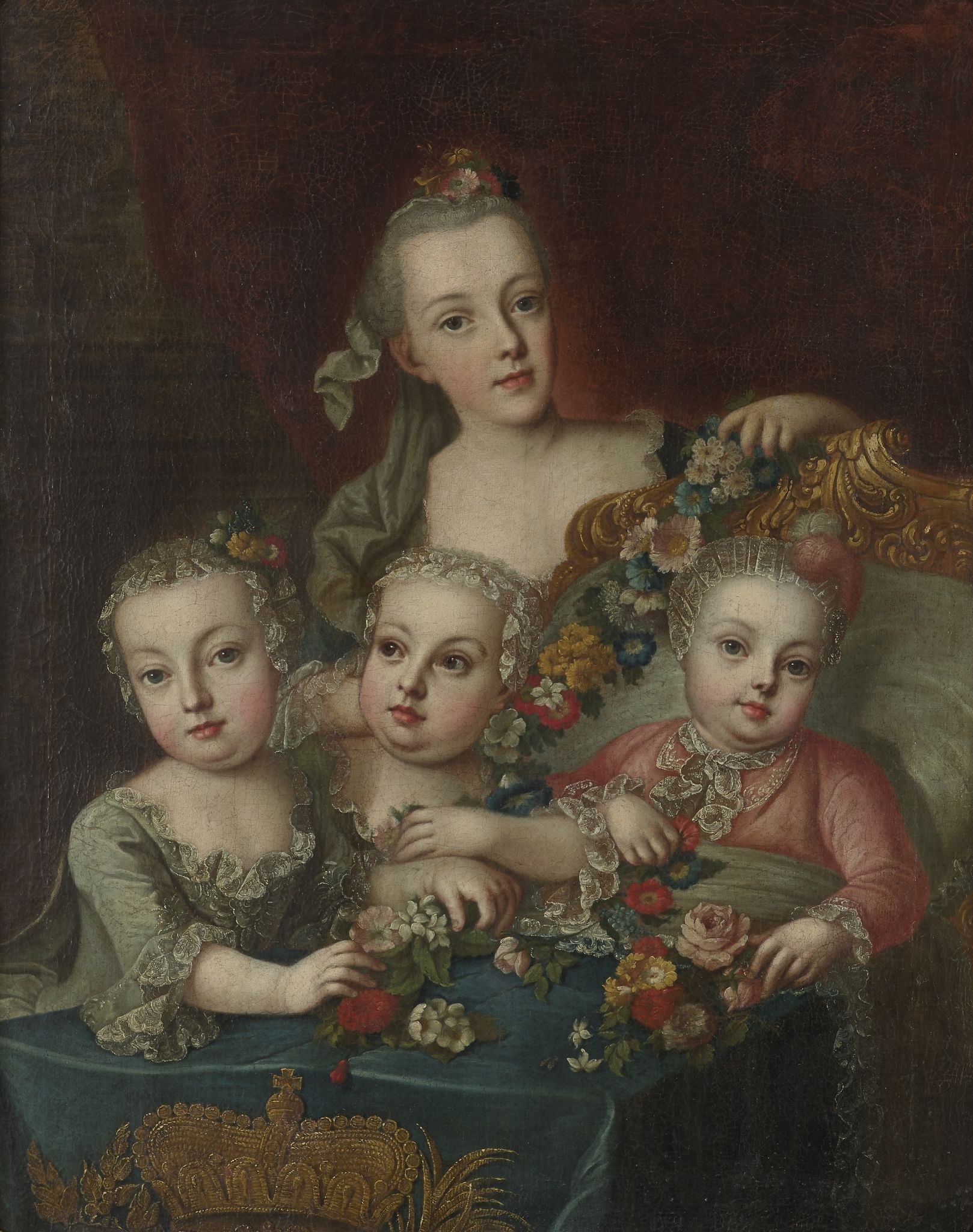 Портрет детей австрийской императрицы Марии-Терезии, Aleksey Antropov, 1760