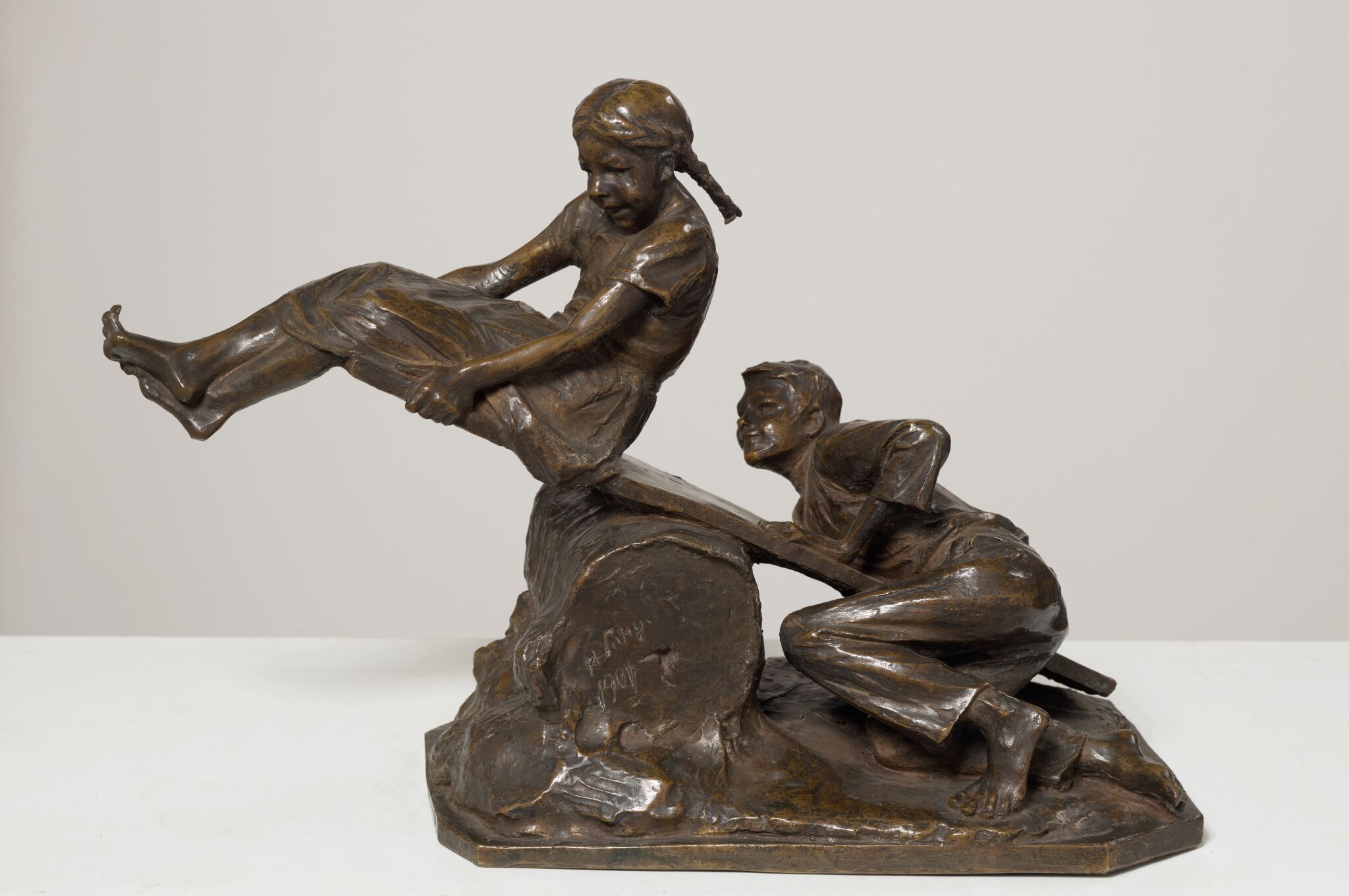 На качелях, Ilya Guinzbourg, 1901