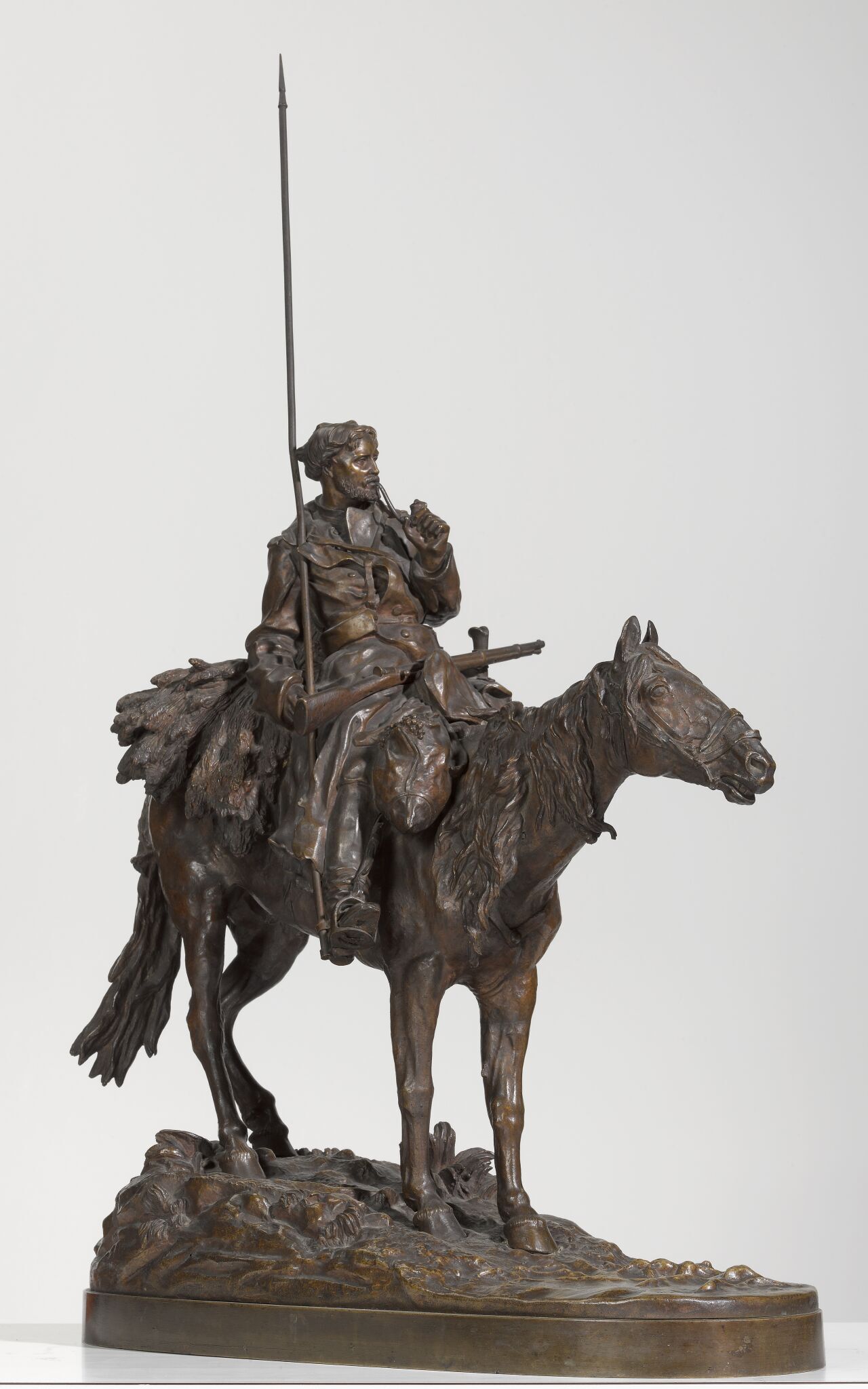 Казак в степи, Yevgeny Lansere, 1870s