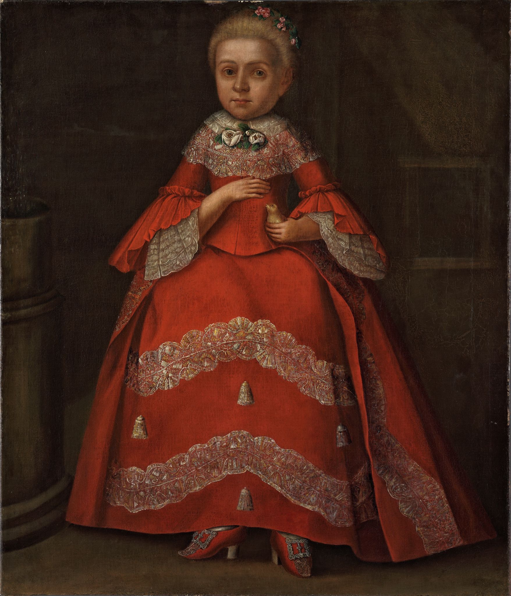 Портрет Е.Н. Тишининой в детстве, Ivan Berezin, 1758