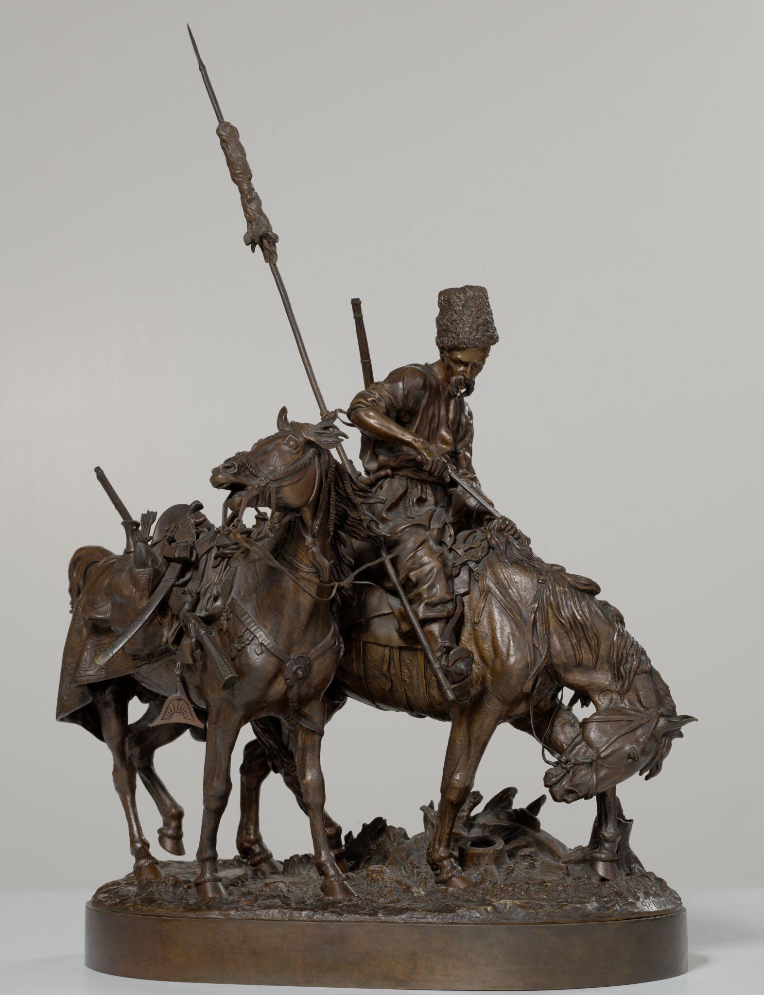Запорожец после битвы, Yevgeny Lansere, 1873