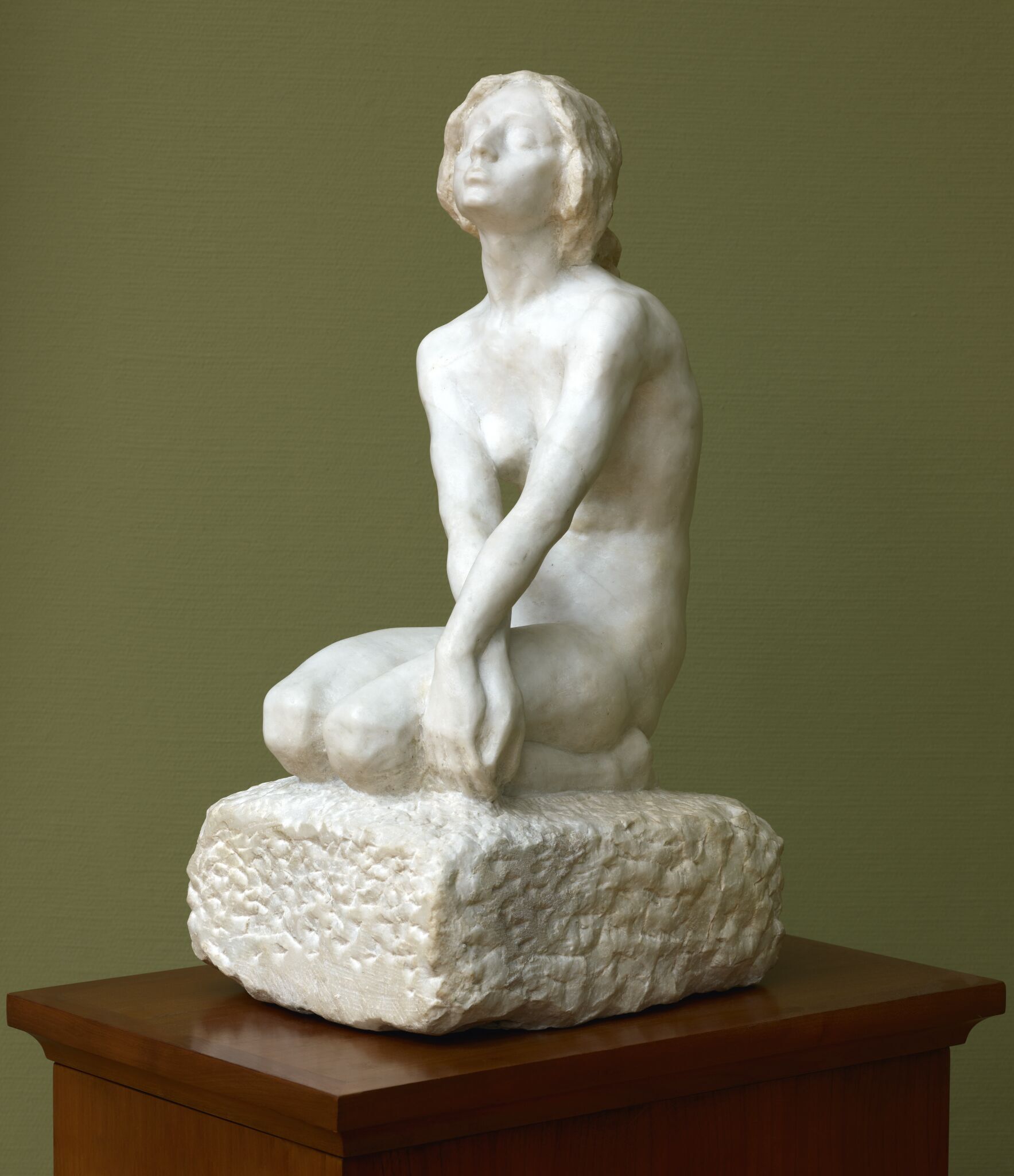 Женская фигура (на коленях), Vladimir Domogatskiy, 1913