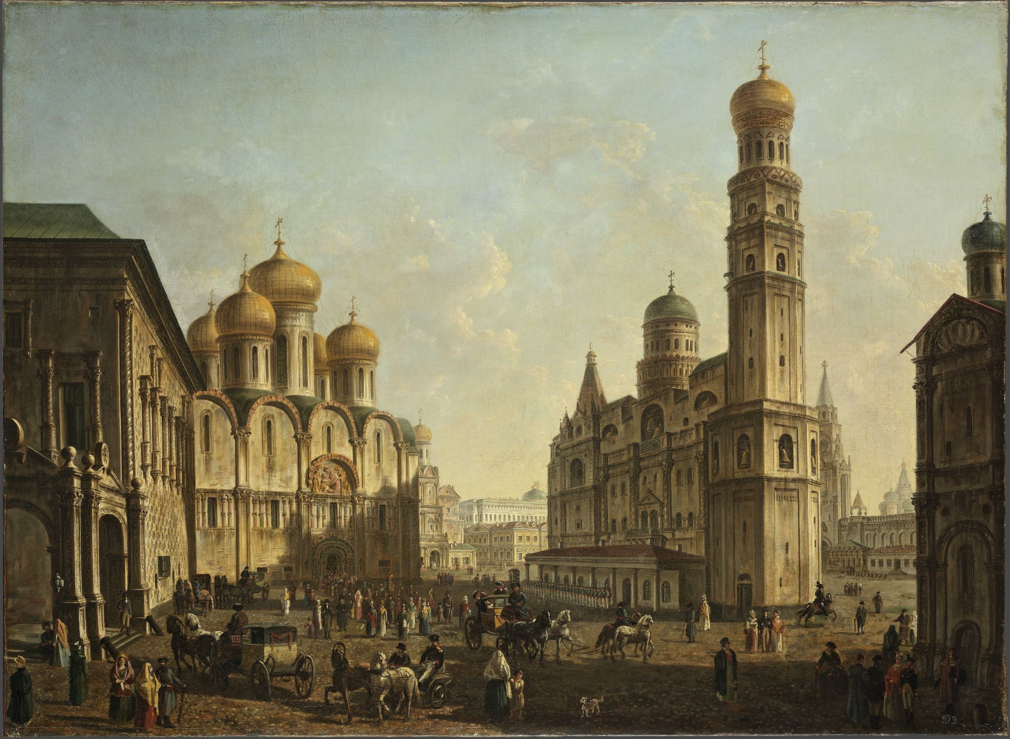 Соборная площадь в Московском Кремле, Fyodor Alekseyev, 1800s