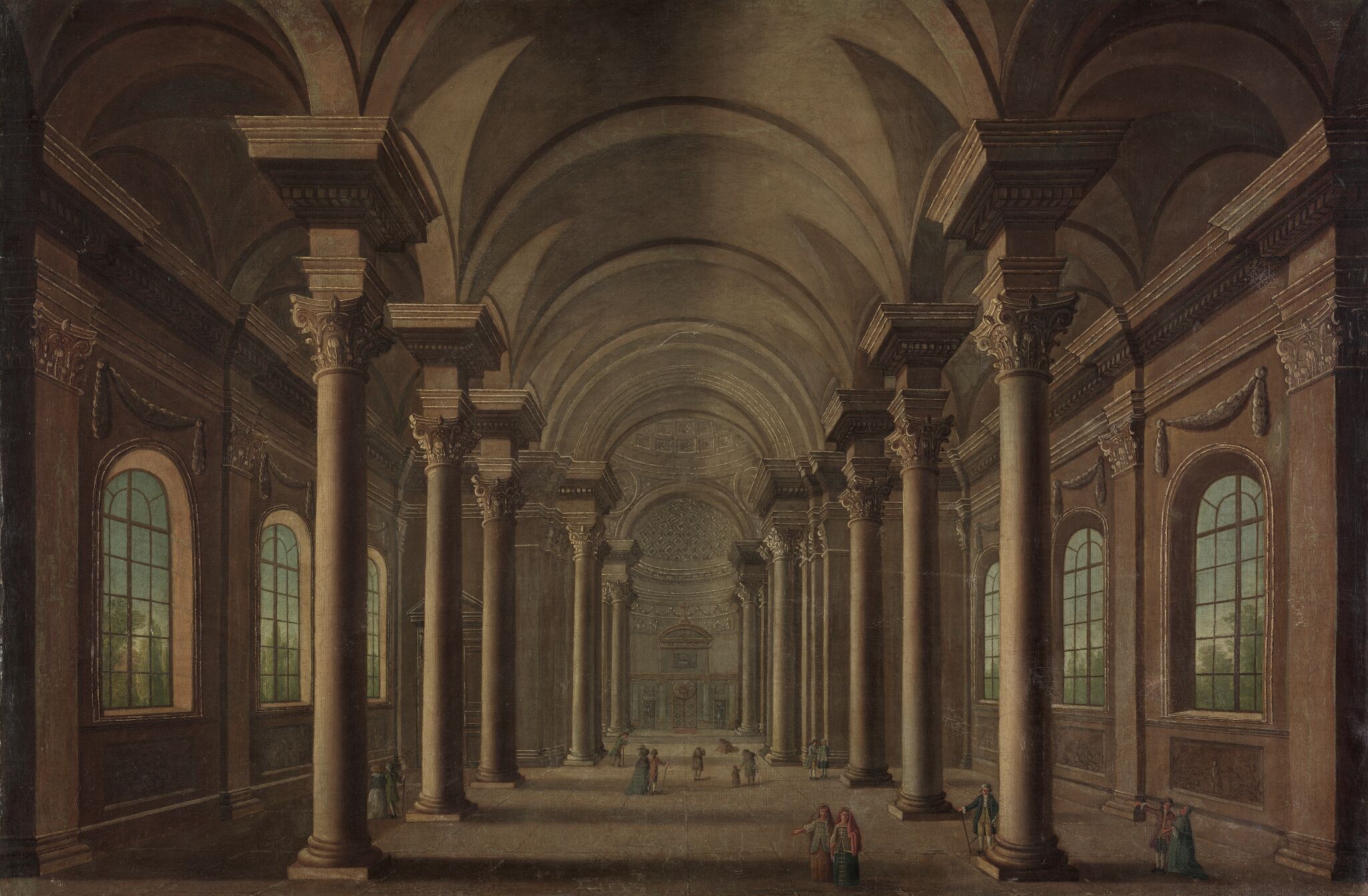 Внутренний вид церкви Рождества Богородицы в Петербурге, Aleksey Belskiy, 1780s–1790s