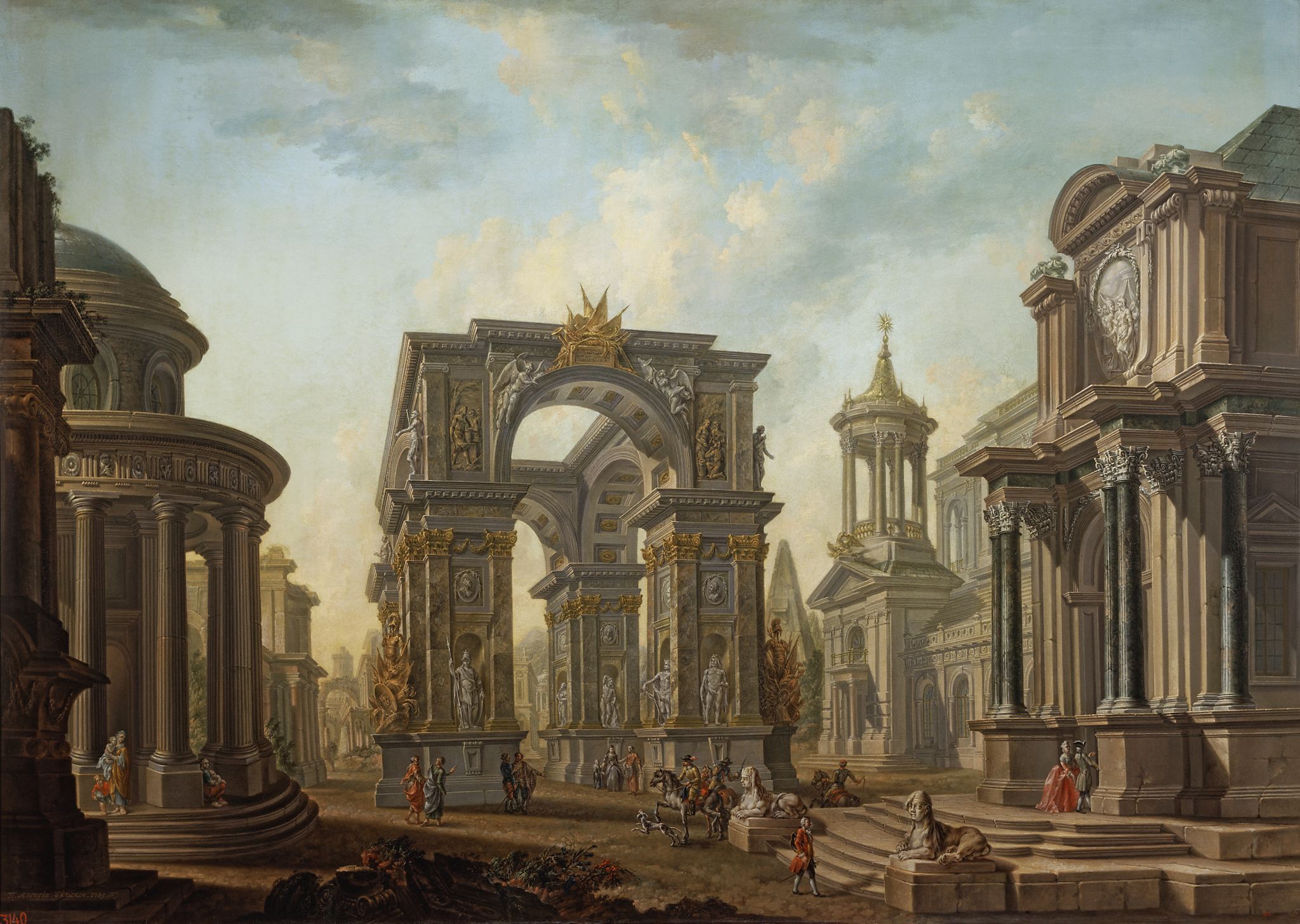 Архитектурный вид, Aleksey Belskiy, 1789