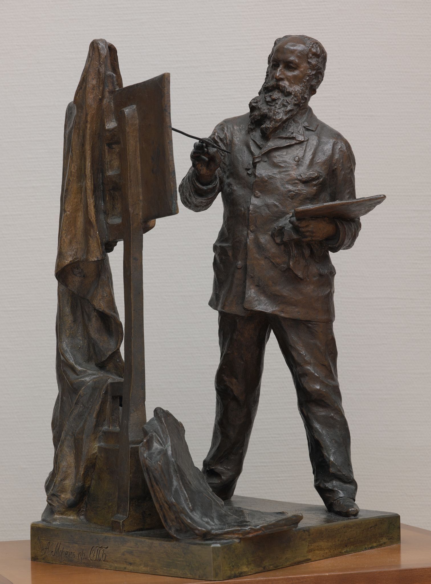 Художник В.В. Верещагин за работой, Ilya Guinzbourg, 1892