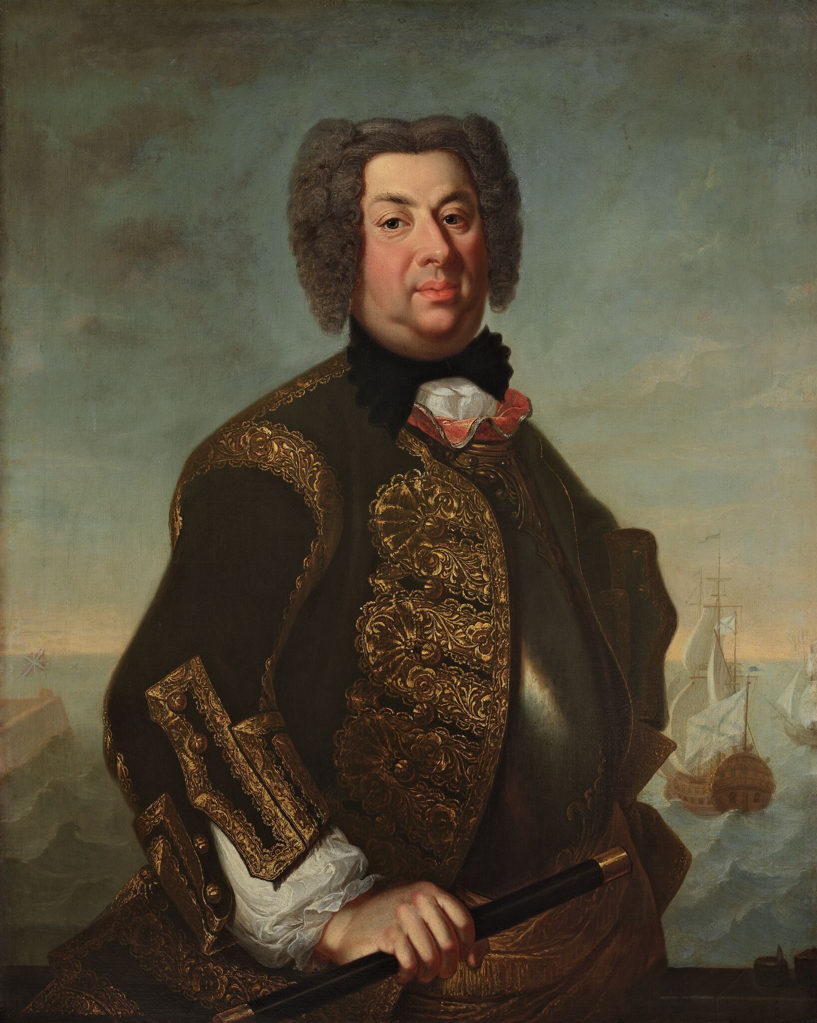 Портрет Василия Афанасьевича Дмитриева-Мамонова, Lyudden Iogann-Paul, 1735