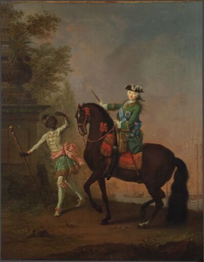 Портрет Елизаветы Петровны на коне с арапчонком