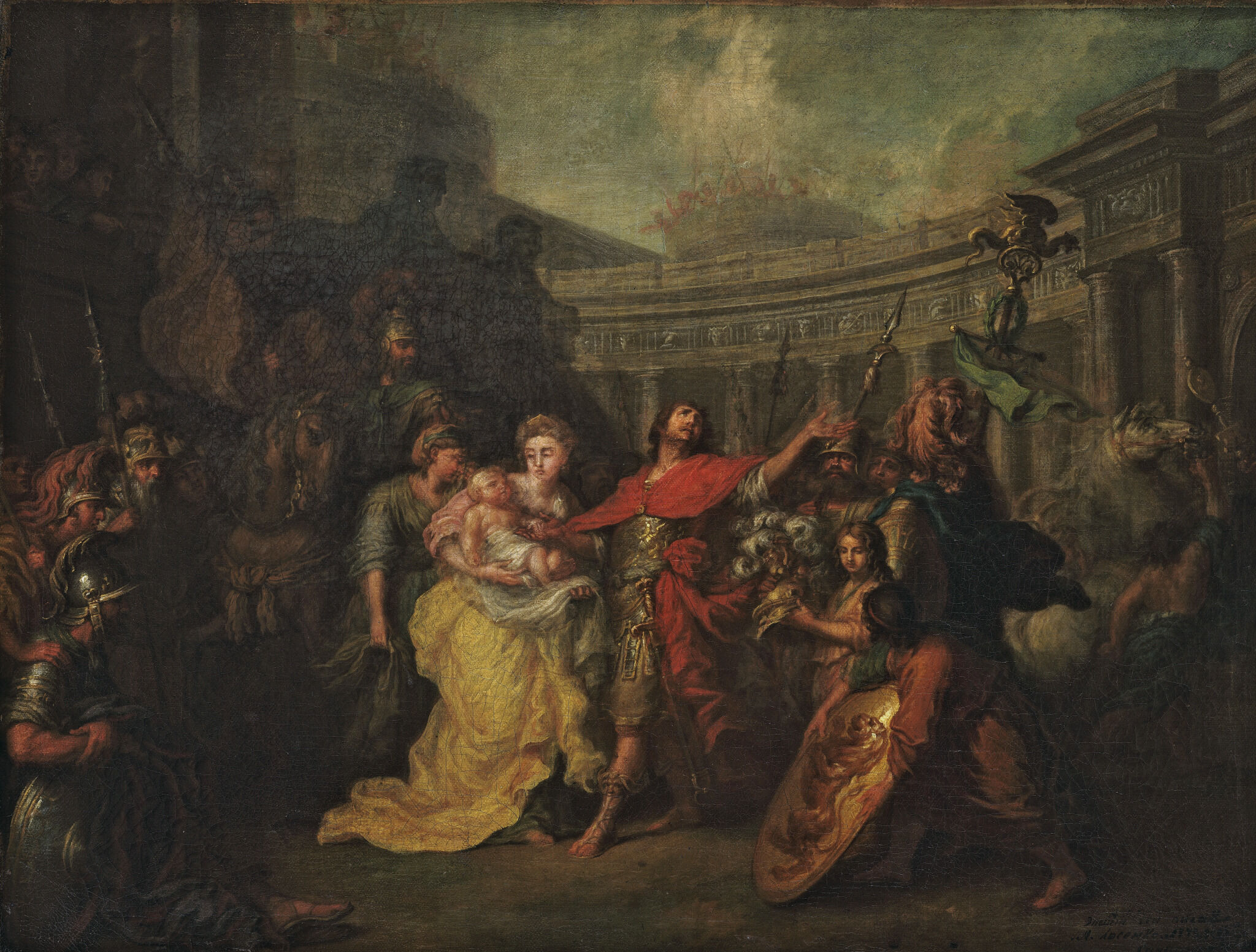 Прощание Гектора с Андромахой, Anton Losenko, 1773